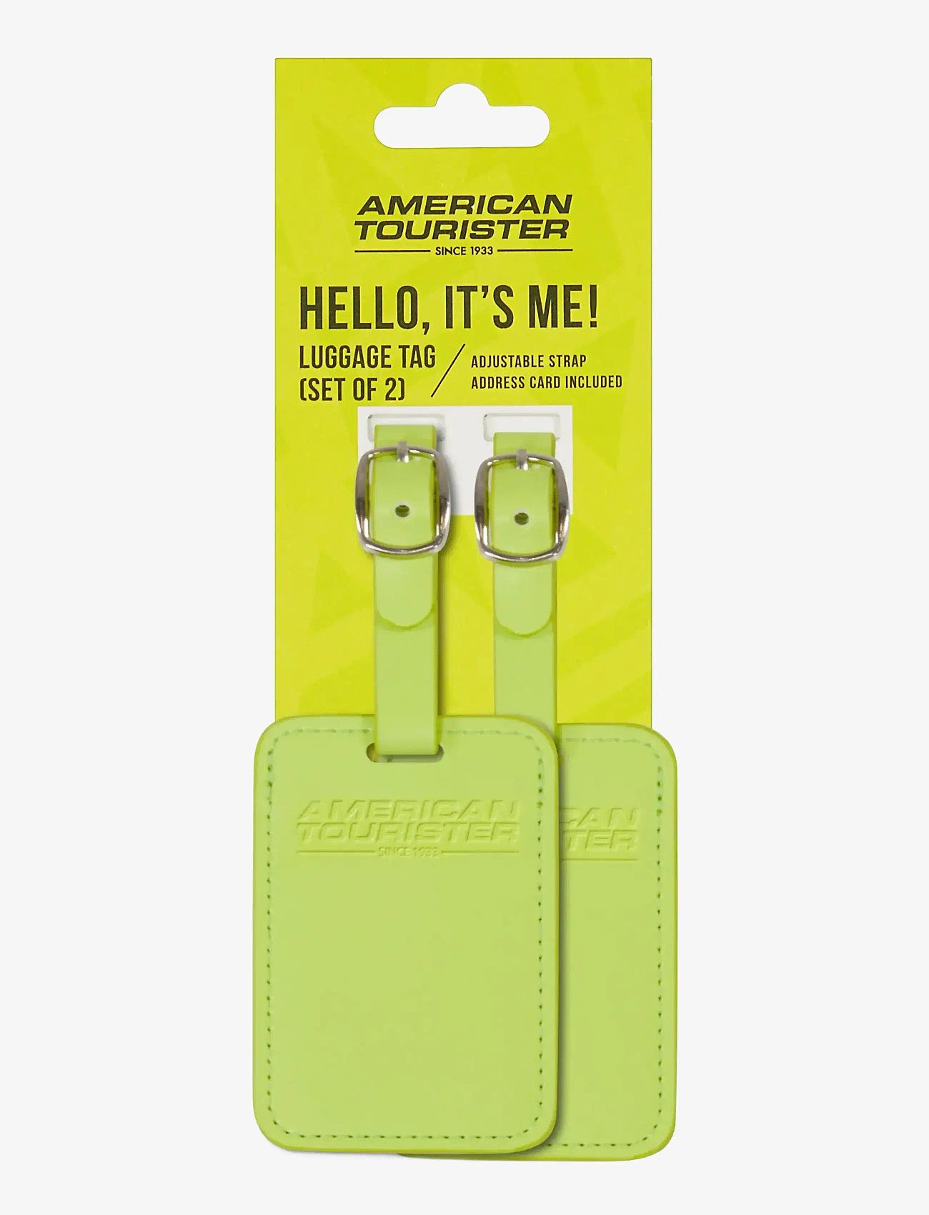 American Tourister - TA LUGGAGE TAG X2 - shoppa efter tillfälle - light lime - 0