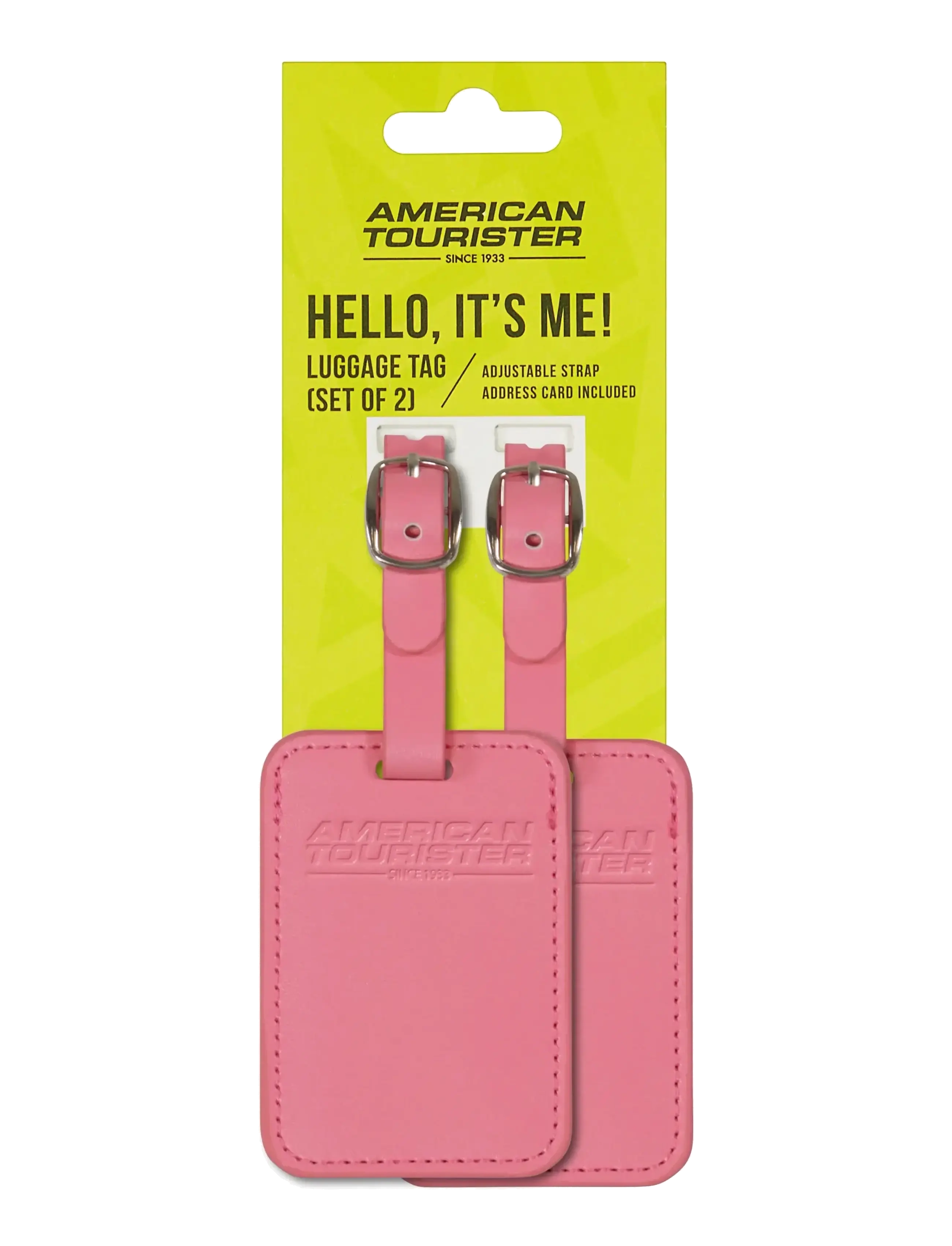American Tourister TA LUGGAGE TAG X2 - American Tourister - PINK GLITCH / pink/rose
