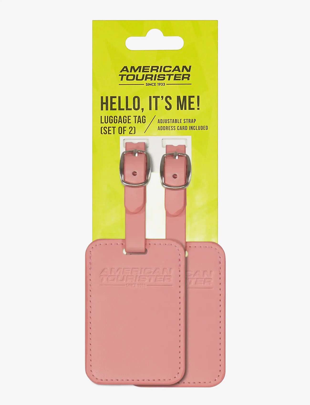 American Tourister - TA LUGGAGE TAG X2 - shop efter anledning - solar pink - 0