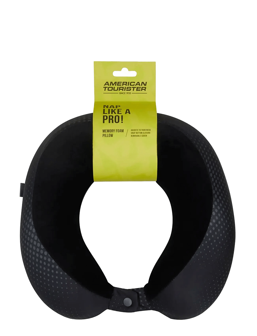 American Tourister - TRAVEL PILLOW MEMORYFOAM - black/grey - 0