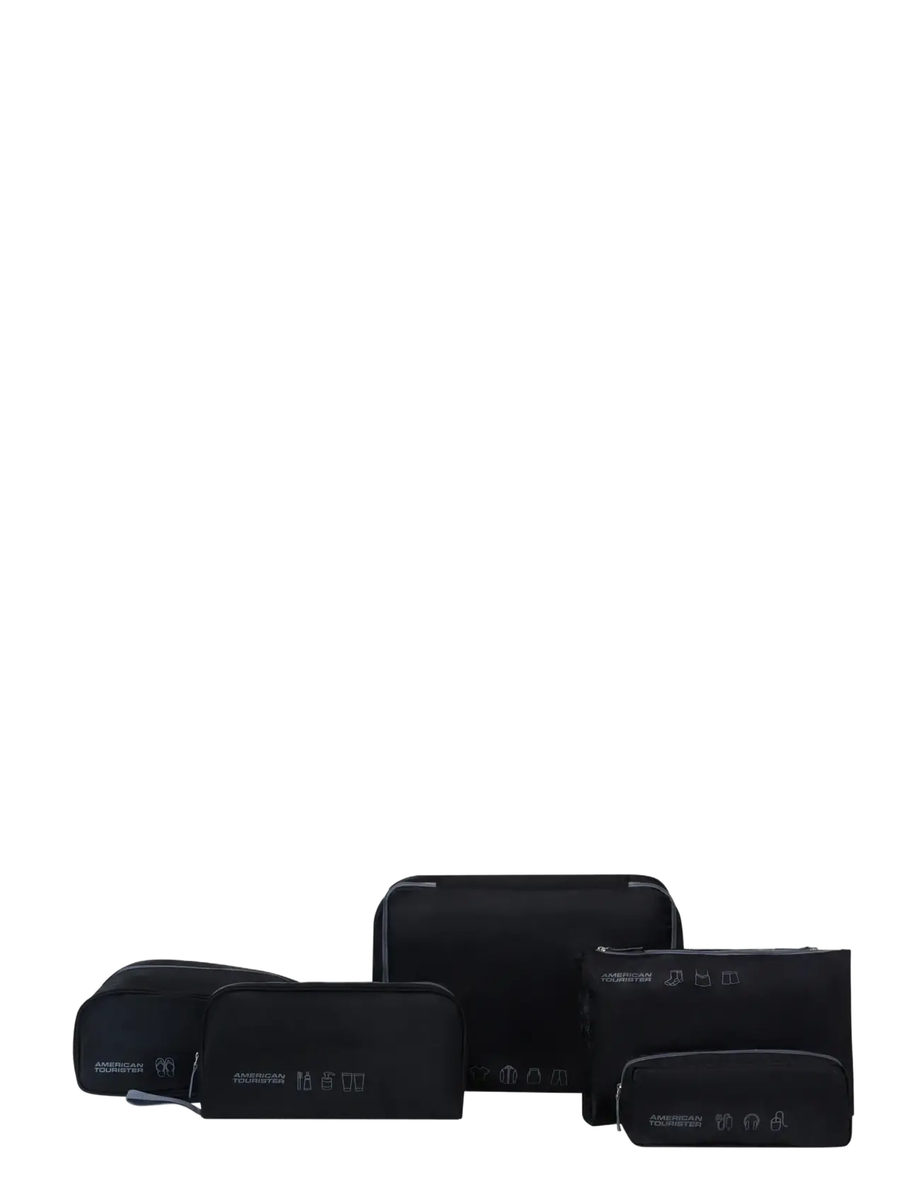 American Tourister - PACKING ORGANIZERS 5PCS - shop efter anledning - black/grey - 1