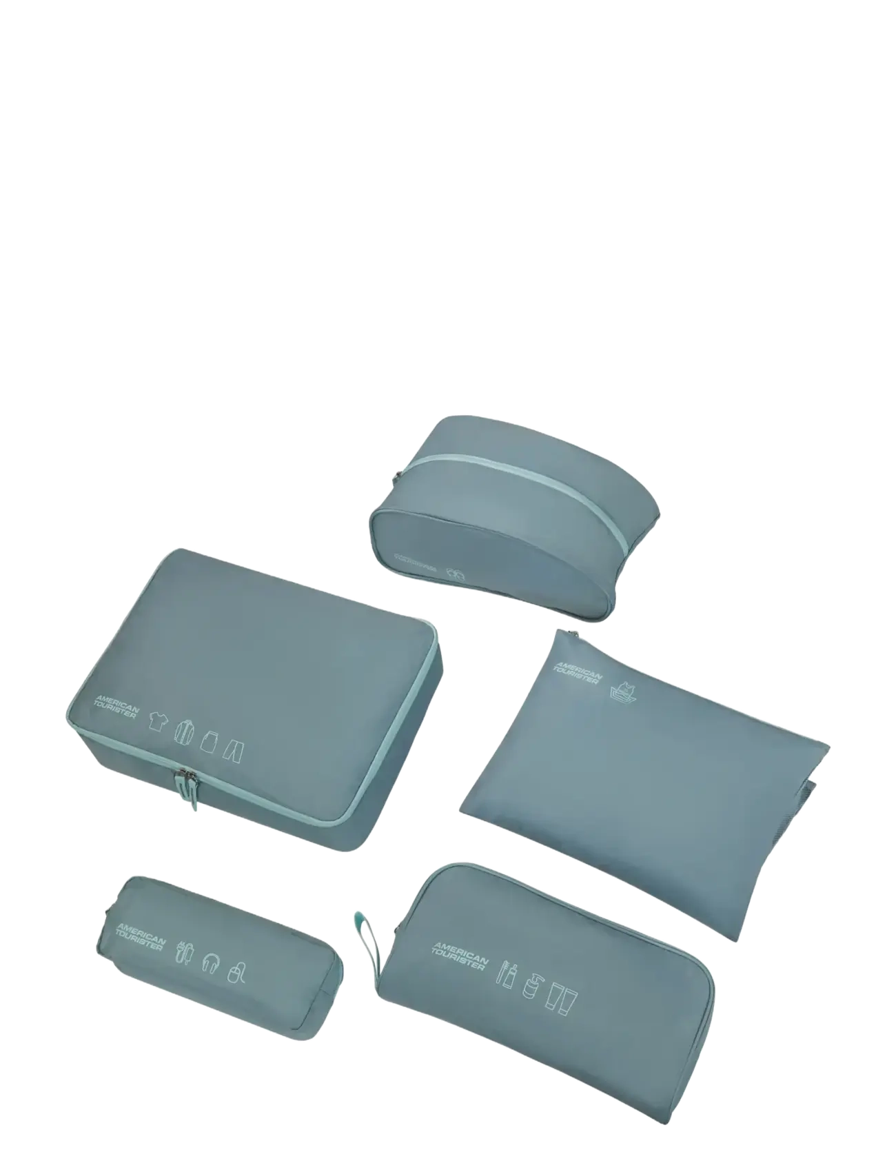 American Tourister - PACKING ORGANIZERS 5PCS - shop efter anledning - stone blue/blue - 2