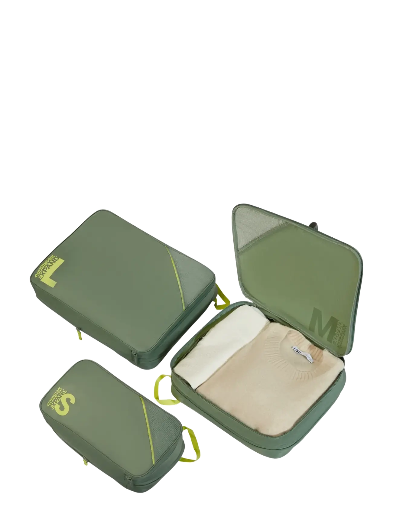 American Tourister - PACKING CUBES S/M/L - nach anlass kaufen - olive/lime - 1