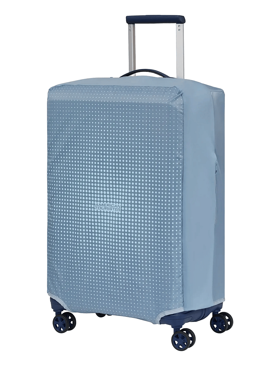 American Tourister - FOLDABLE LUGGAGE COVER M - bagageovertræk - stone blue/blue - 2