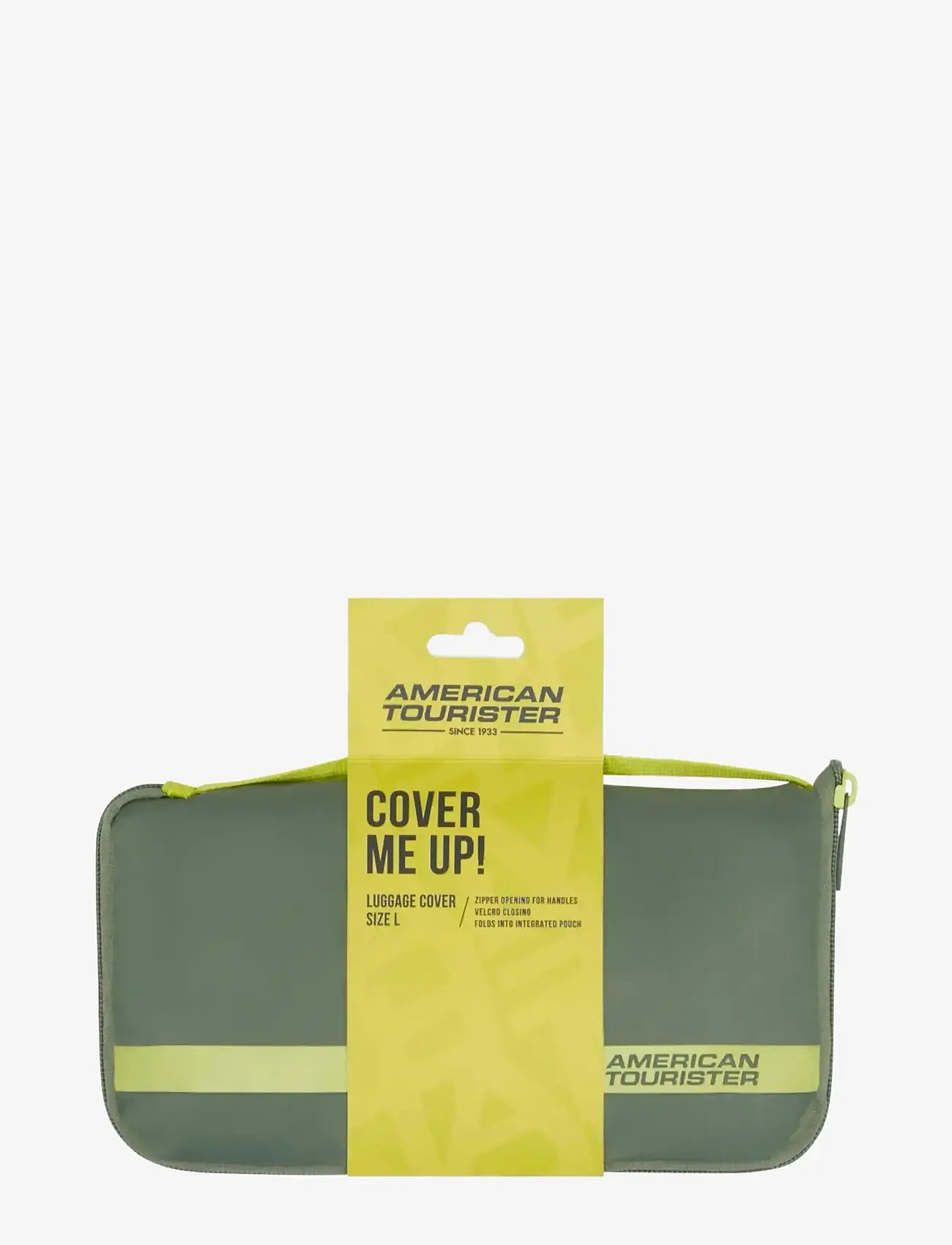 American Tourister - FOLDABLE LUGGAGE COVER L - shoppa efter tillfälle - olive/lime - 0
