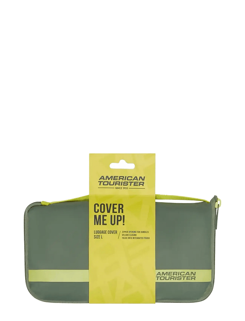 American Tourister - FOLDABLE LUGGAGE COVER L - shoppa efter tillfälle - olive/lime - 0