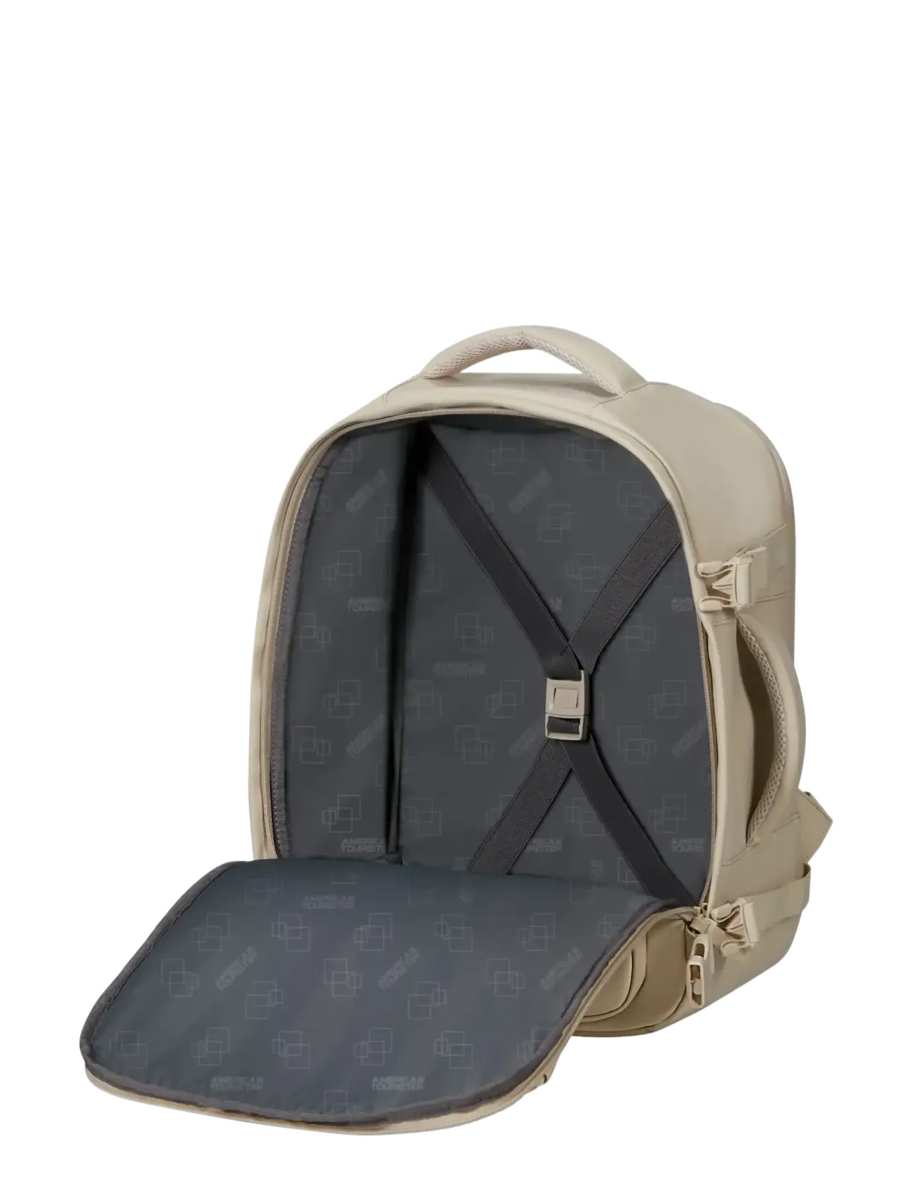 American Tourister - TAKE2CABIN CASUAL BACKPACK MS MONO - feriefavoritter - beige - 2