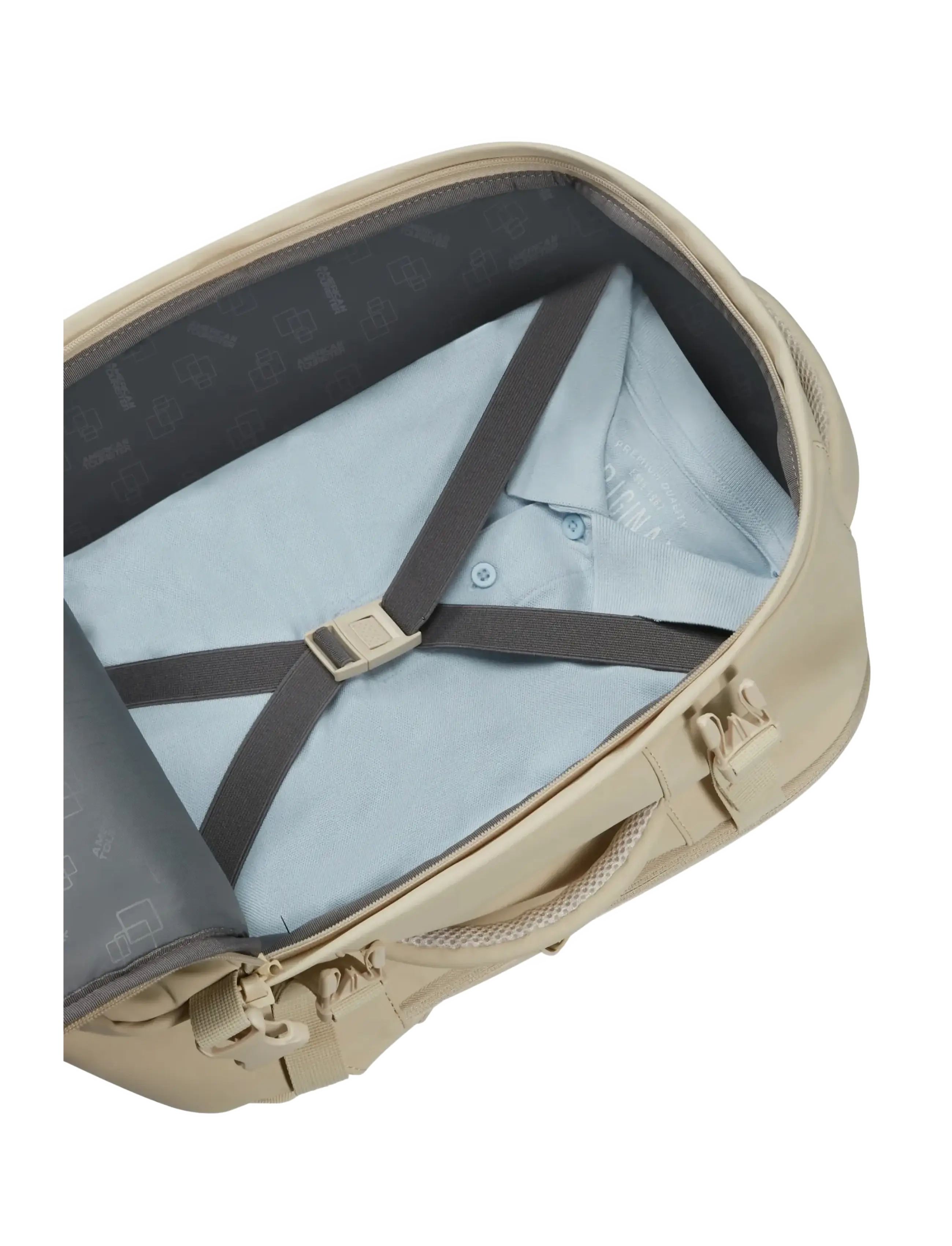 American Tourister - TAKE2CABIN CASUAL BACKPACK MS MONO - feriefavoritter - beige - 4