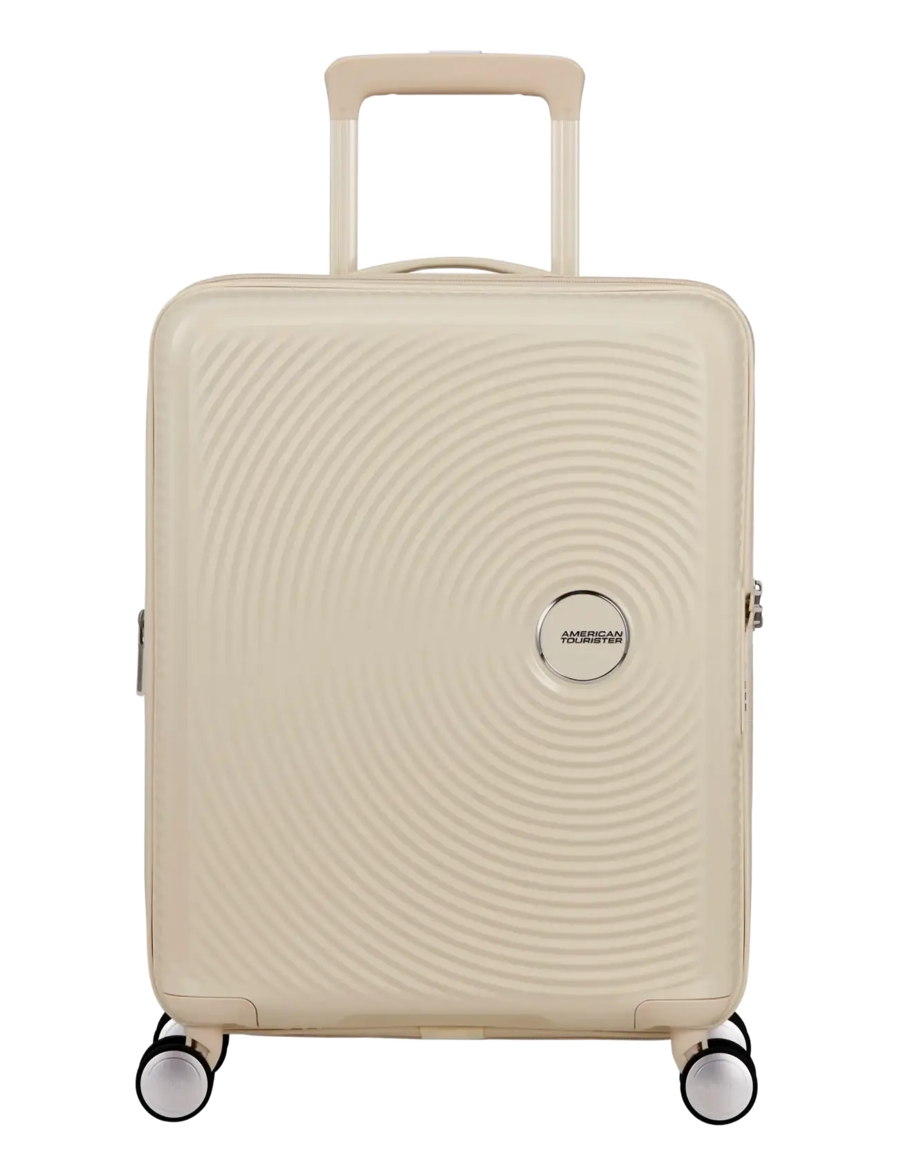 American Tourister SOUNDBOX SPINNER 55/20 TSA EXP PASTEL.YELLOW - Väskor - COCONUT SAND / cream