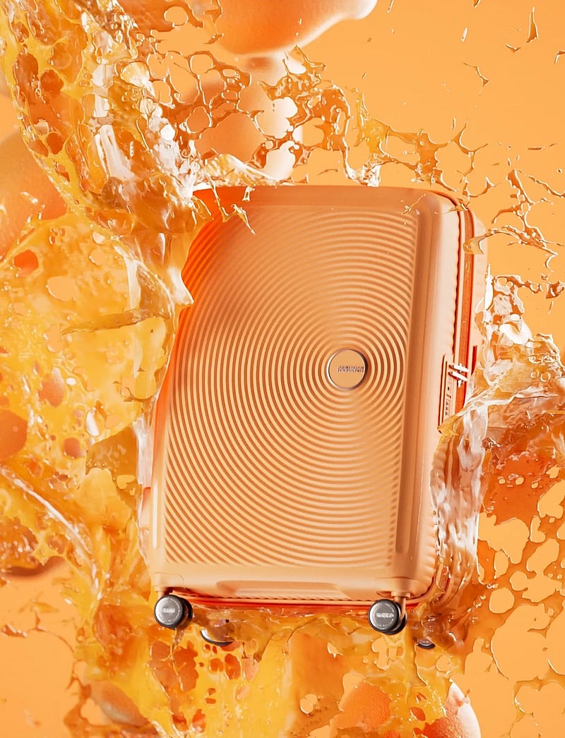 American Tourister - SOUNDBOX SPINNER 55/20 TSA EXP PASTEL.YELLOW - large suitcases - papaya pop - 0