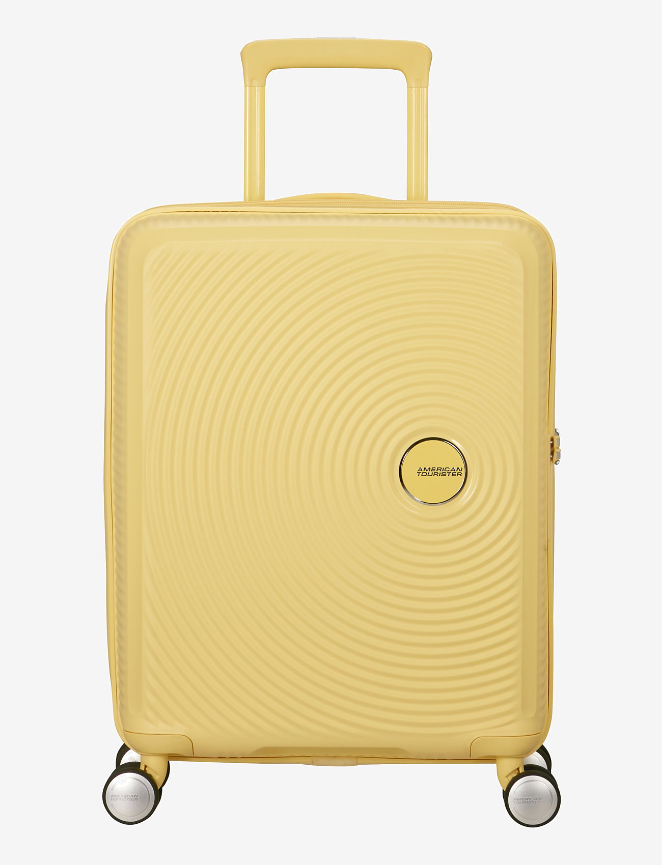 American Tourister - Soundbox SPINNER 55/20 TSA EXP - large suitcases - pastel yellow - 1