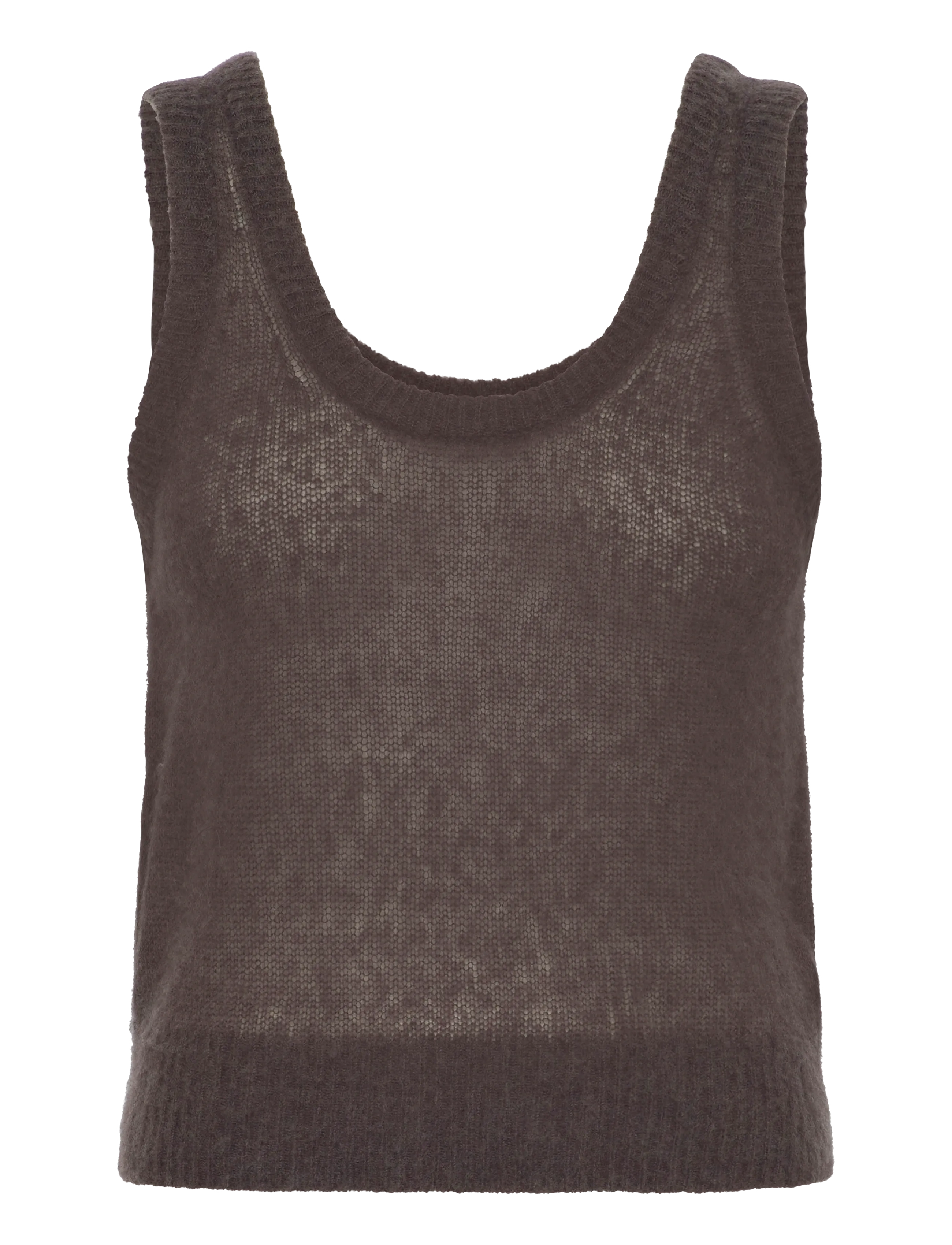 American Vintage BODYROW - Crop tops - HEDGEHOG MELANGE / brown