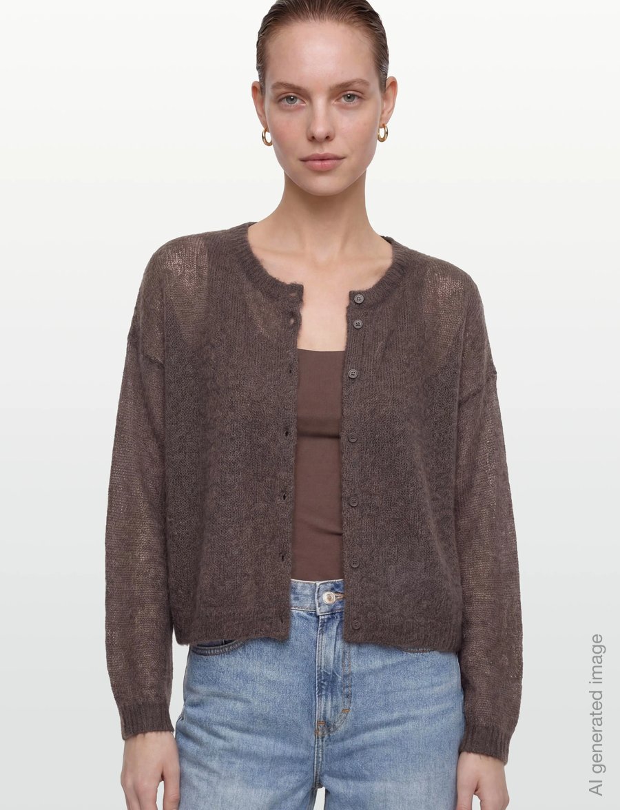 American Vintage - BODYROW - cardigans - herisson chine - 3
