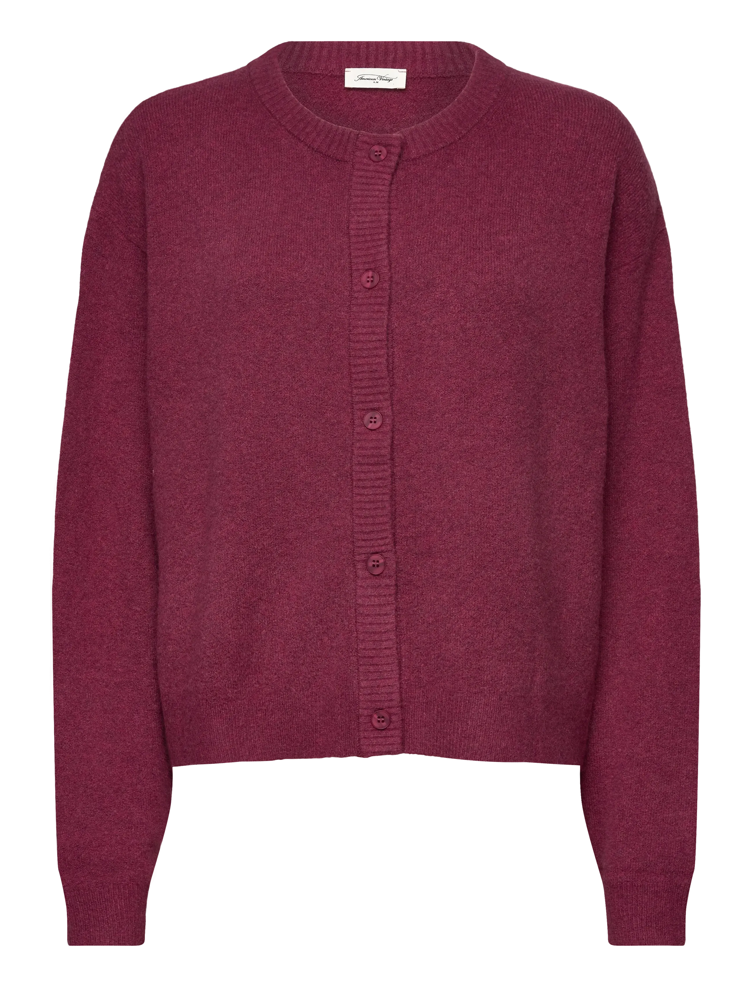 American Vintage Damsville, S, Red, Strik > Cardigans, Dame