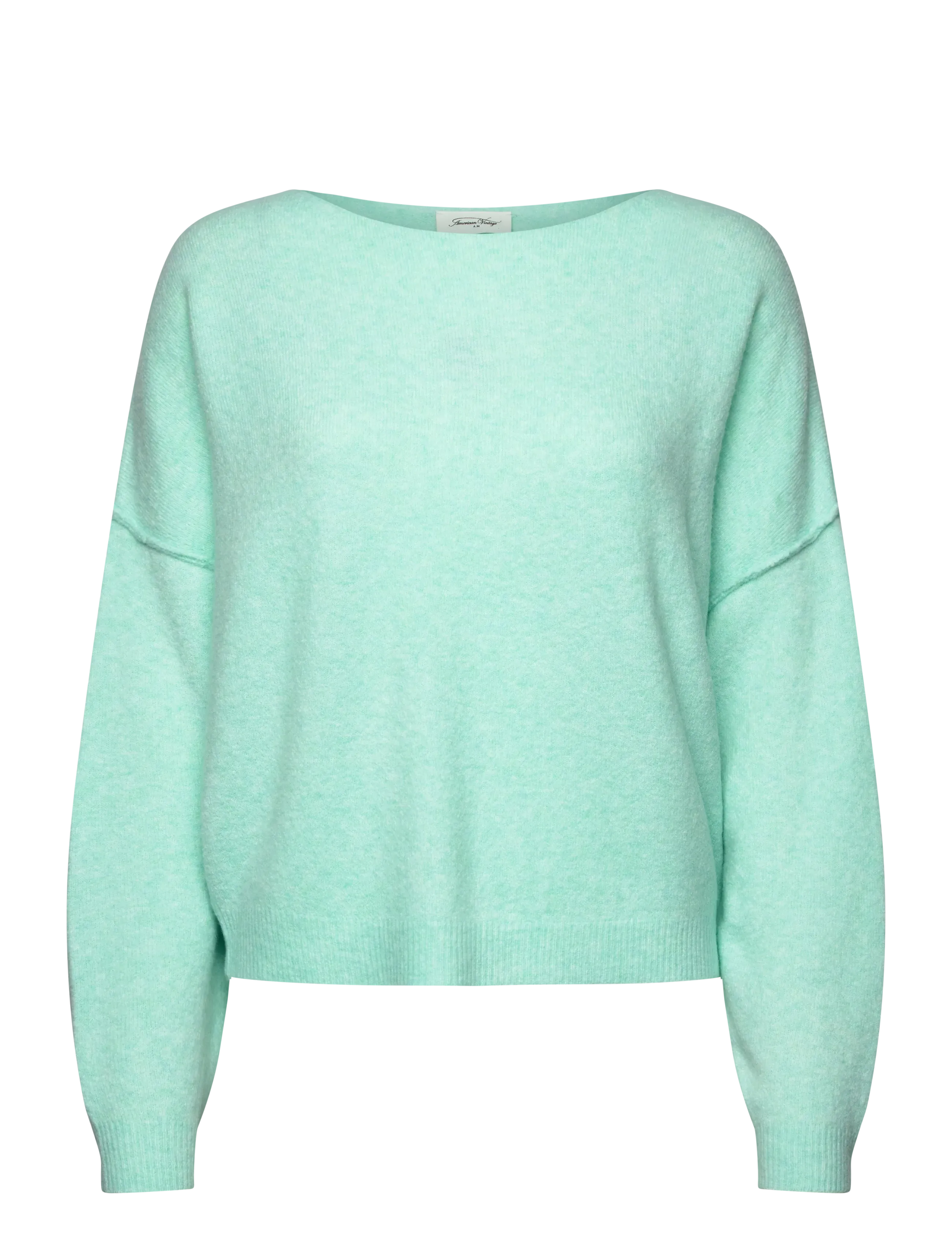 American Vintage DAMSVILLE - Pullover - LAGOON MELANGE / green