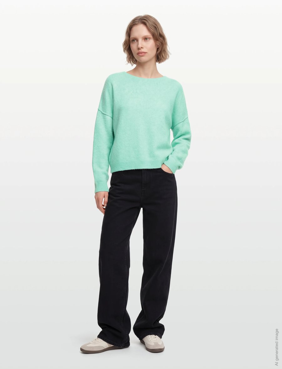 American Vintage - DAMSVILLE - pullover - lagoon melange - 0