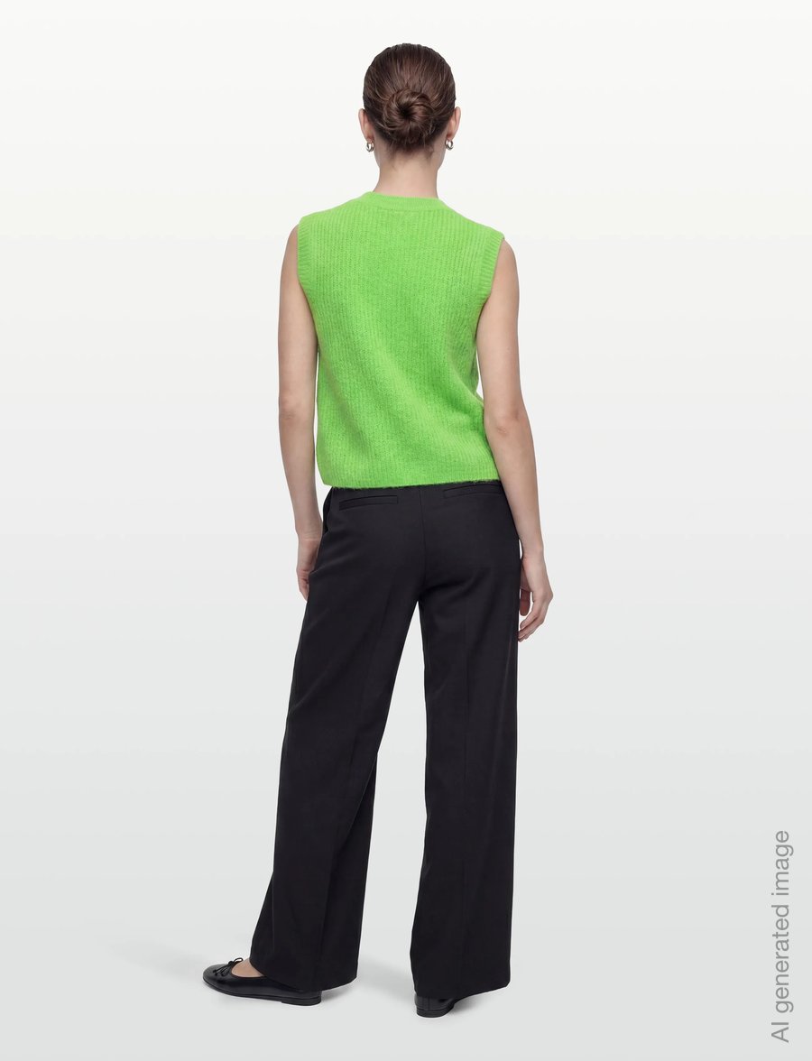 American Vintage - EAST - knitted vests - absinthe fluo - 4