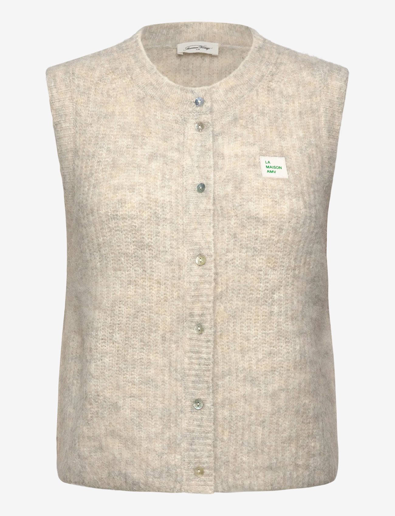 American Vintage - EAST - stickade västar - poudreuse chine - 0