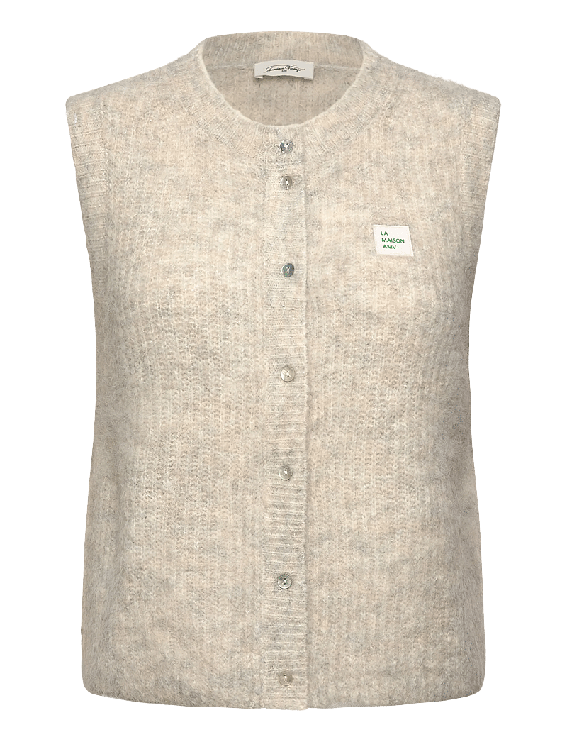 American Vintage - EAST - stickade västar - poudreuse chine - 0