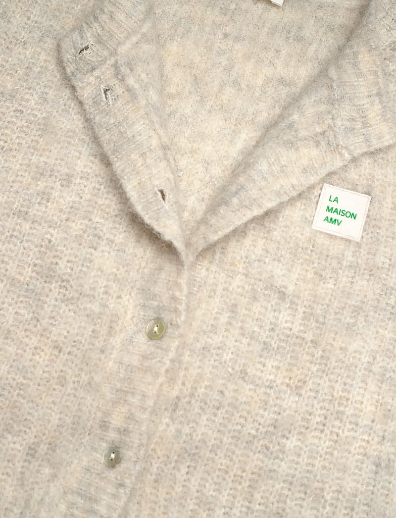 American Vintage - EAST - stickade västar - poudreuse chine - 2