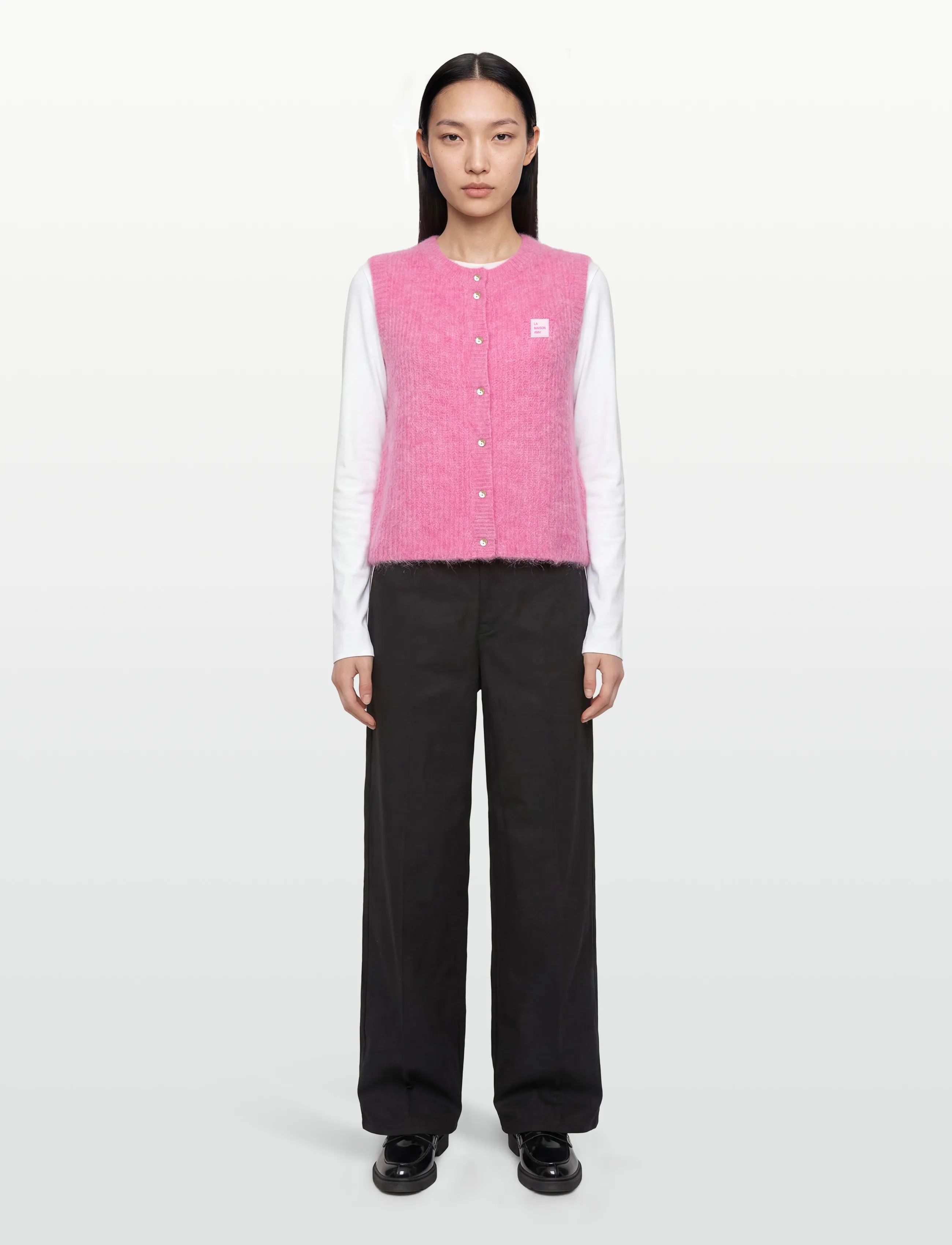 American Vintage East, M, Pink, Veste > Strikkede Veste, Dame