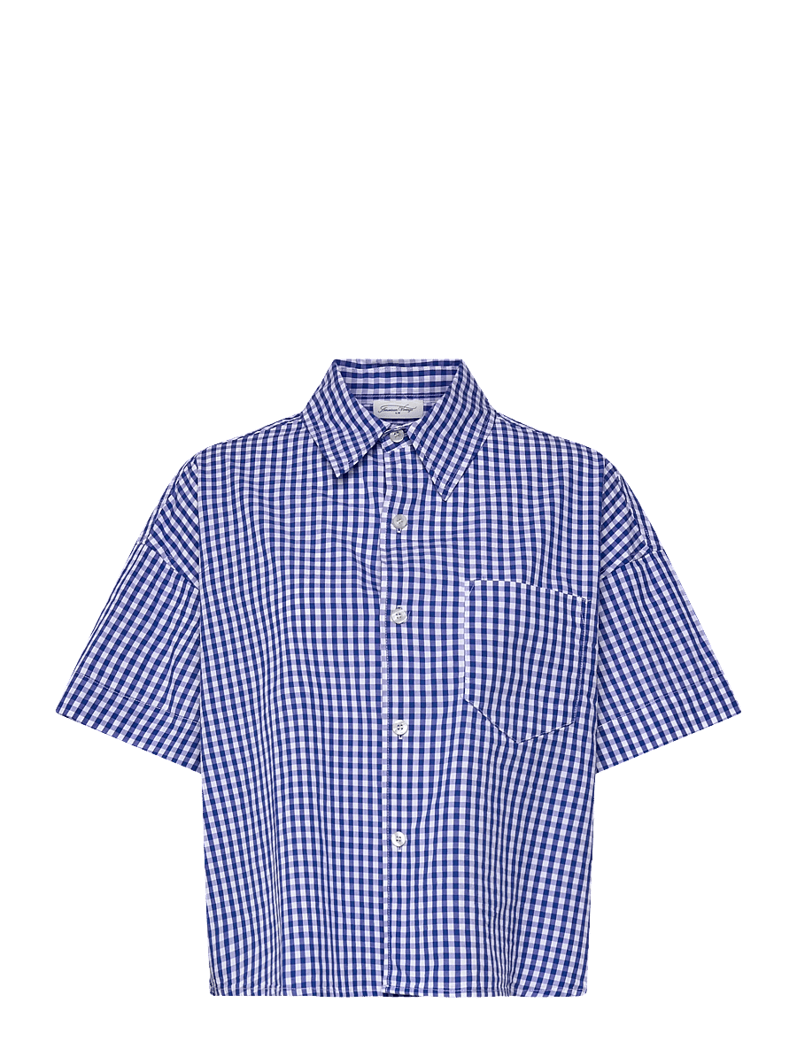 American Vintage - EKIROW - kurzärmlige hemden - vichy blue - 0