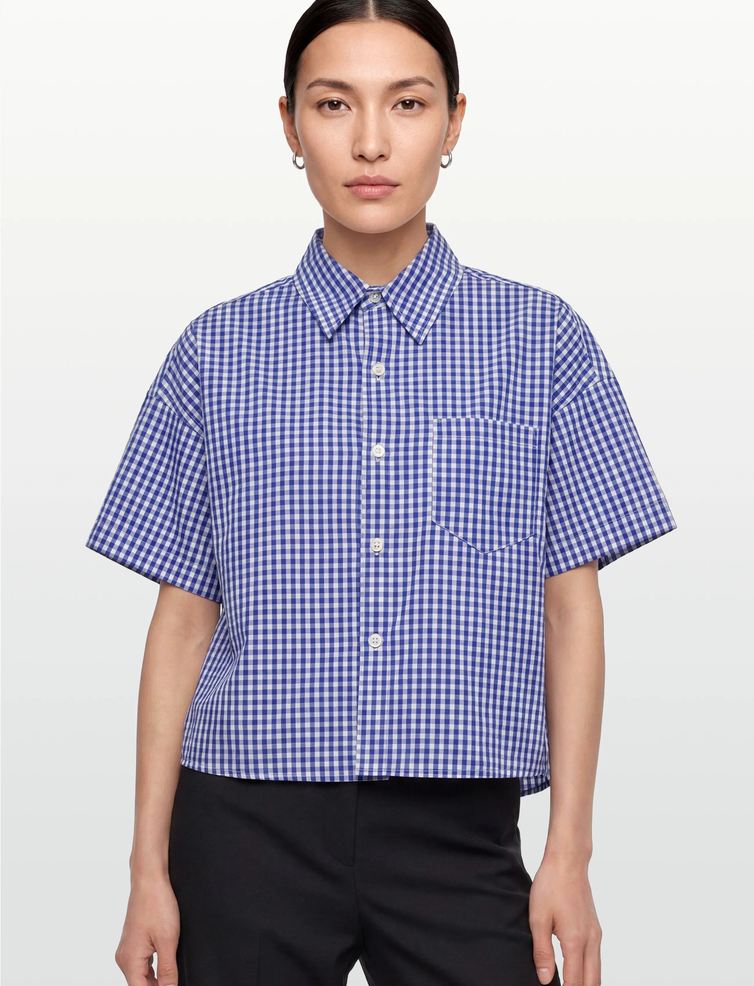 American Vintage - EKIROW - koszule z krótkim rękawem - vichy blue - 3