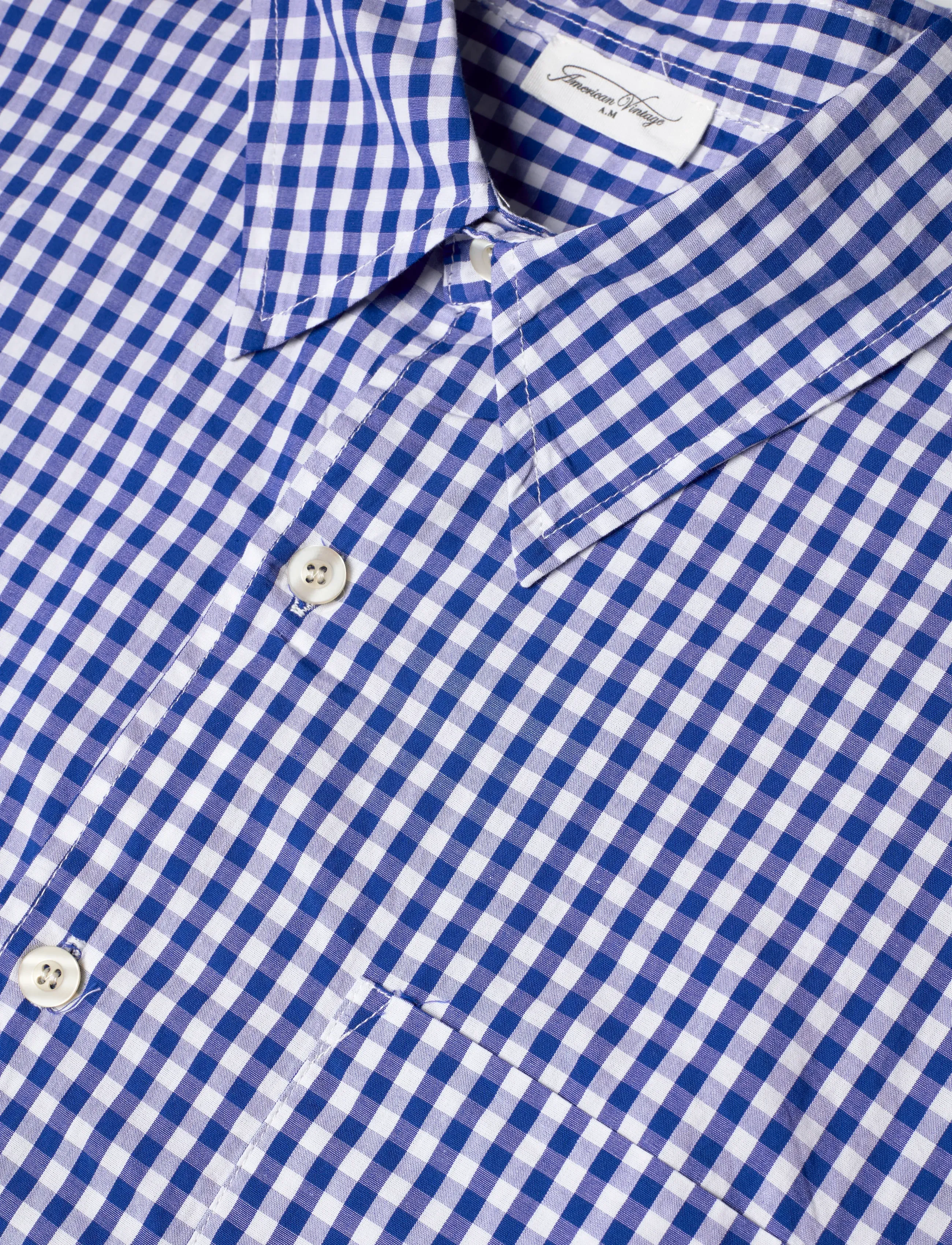 American Vintage - EKIROW - kortærmede skjorter - vichy blue - 2
