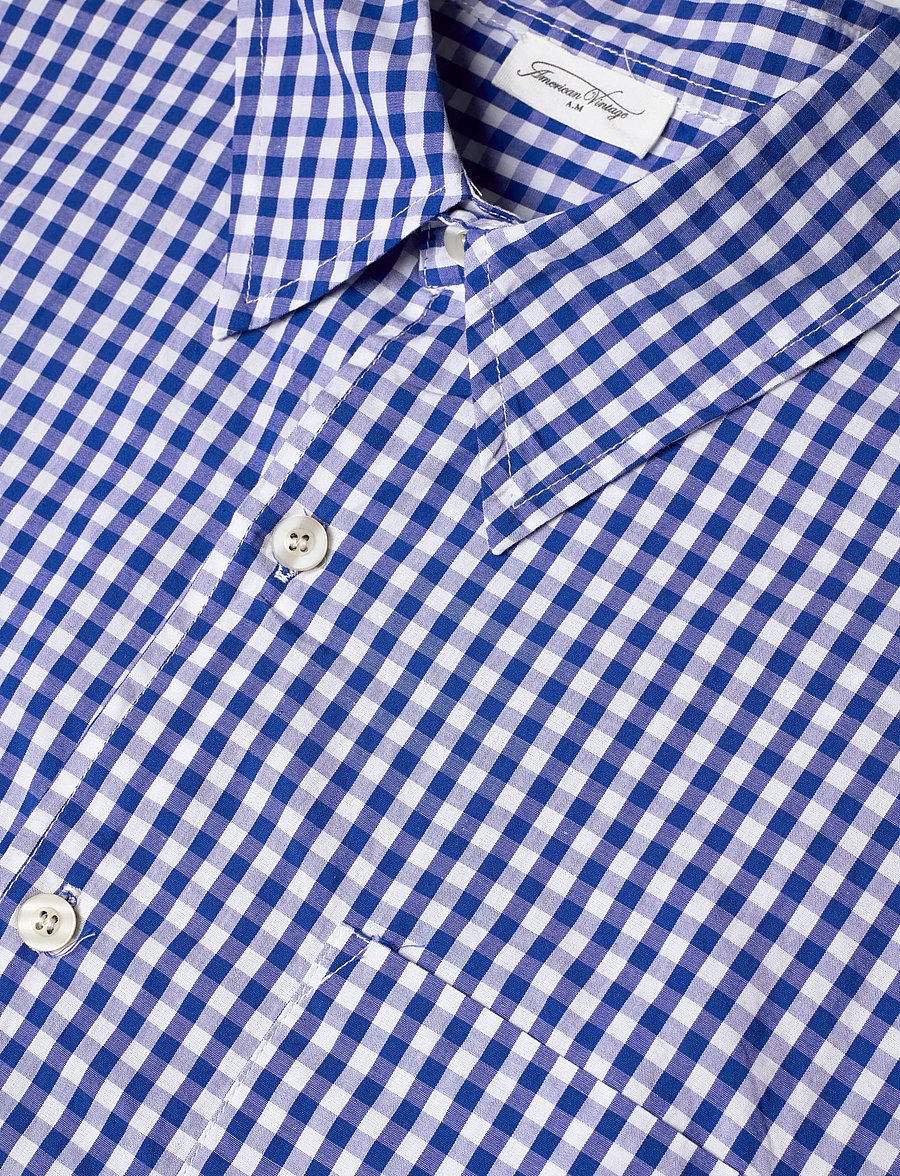 American Vintage - EKIROW - kurzärmlige hemden - vichy blue - 2