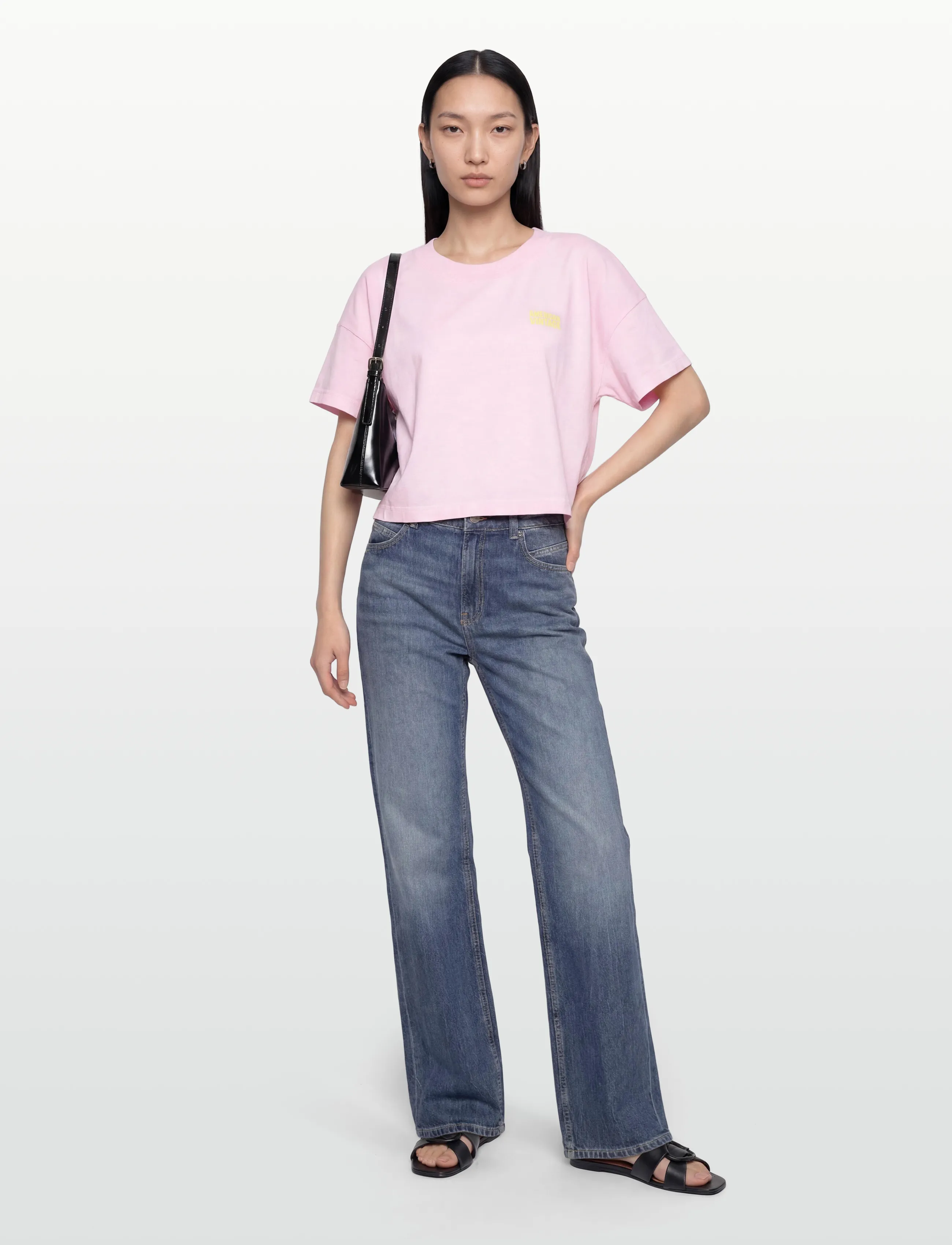 American Vintage GIXY - T-Shirts & Tops - BARBE A PAPA / pink/rose