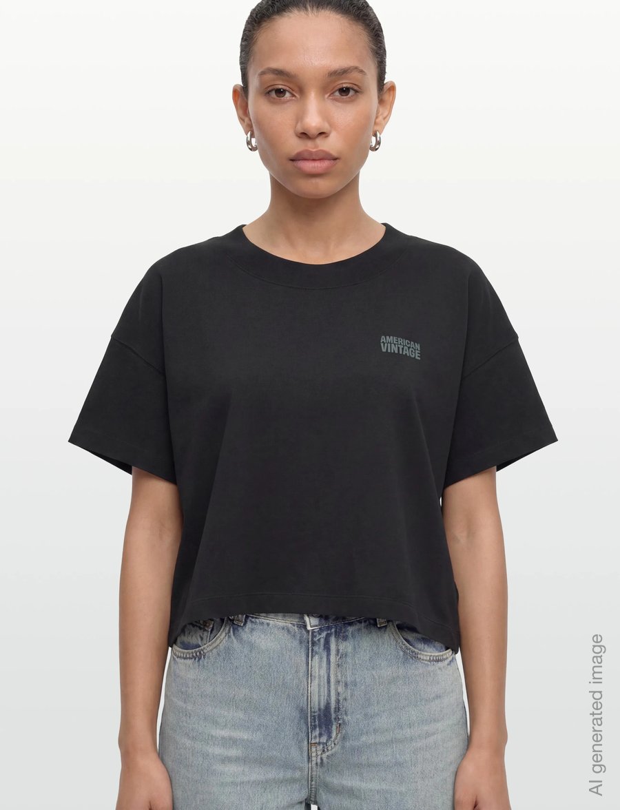 American Vintage - GIXY - t-shirts - noir - 3