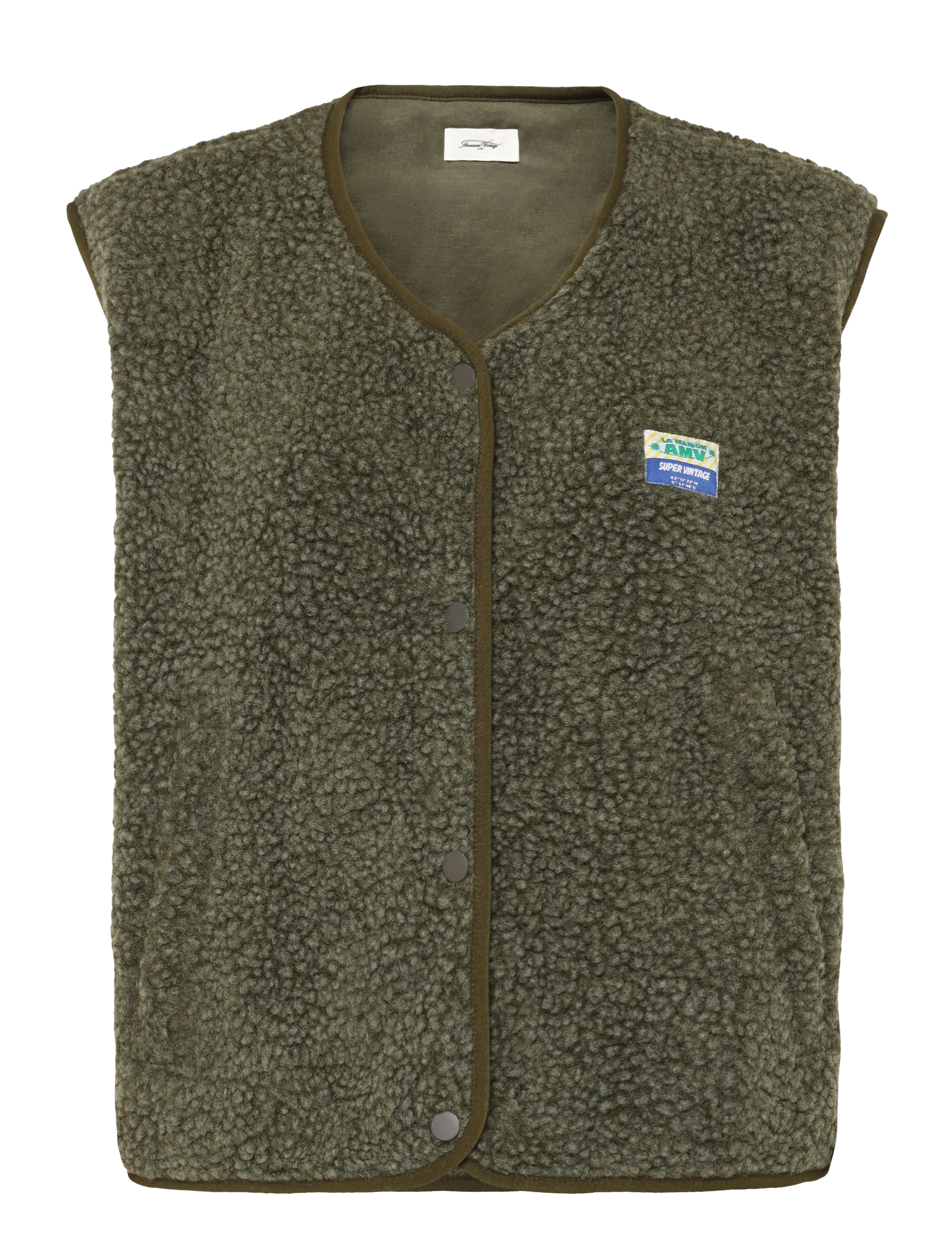 American Vintage Hoktown, XS/S, Westen, Khakigrün - Padded Frauen