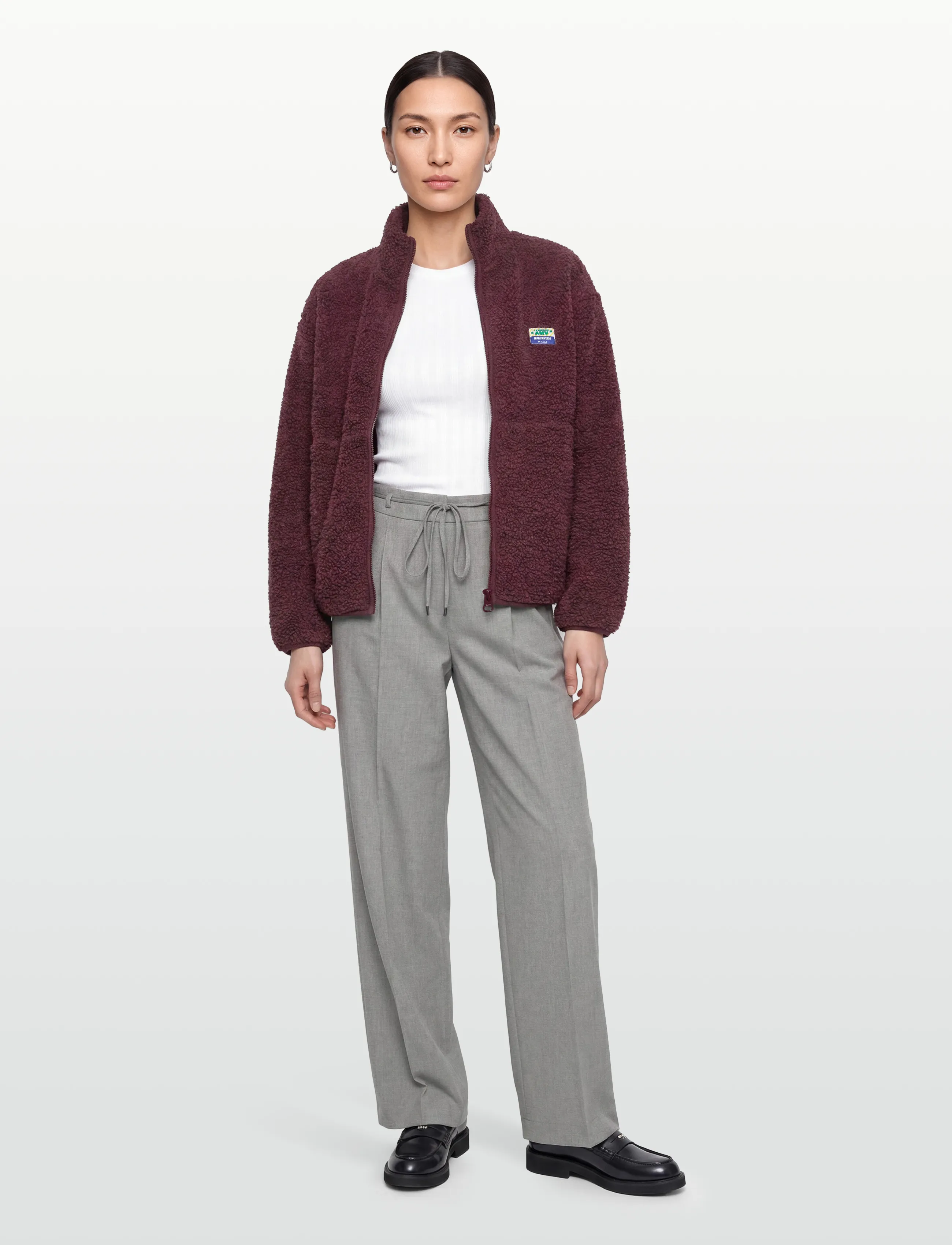 American Vintage HOKTOWN - Nyheder - BORDEAUX CHINE / burgundy