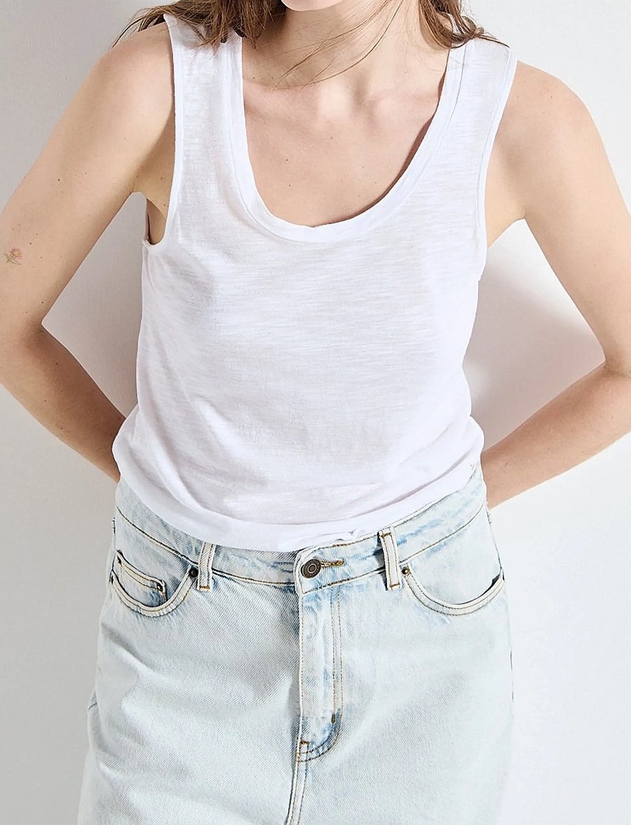 American Vintage - JACKSONVILLE - Ärmellose tops - white - 0