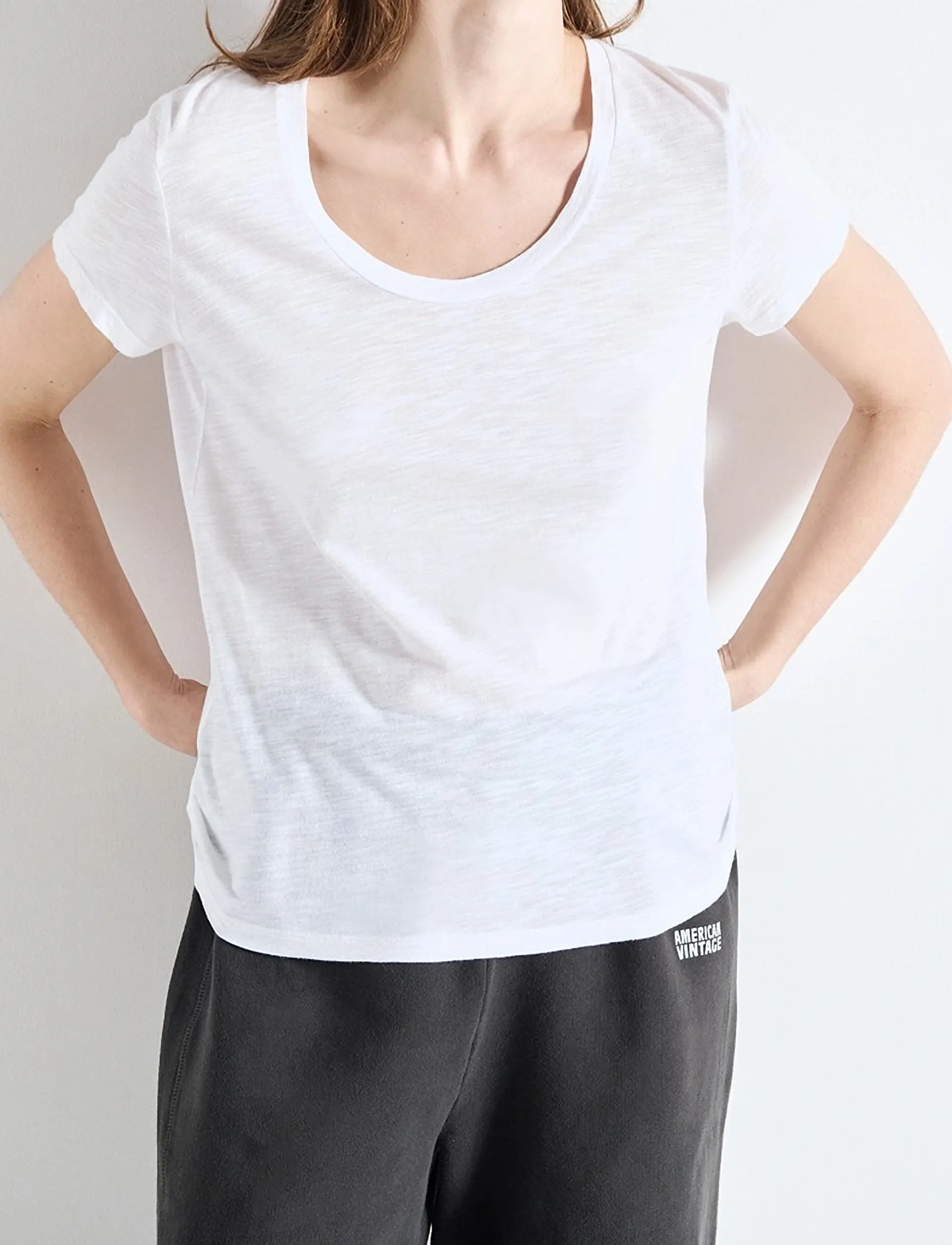 American Vintage - JACKSONVILLE - t-shirts - white - 1