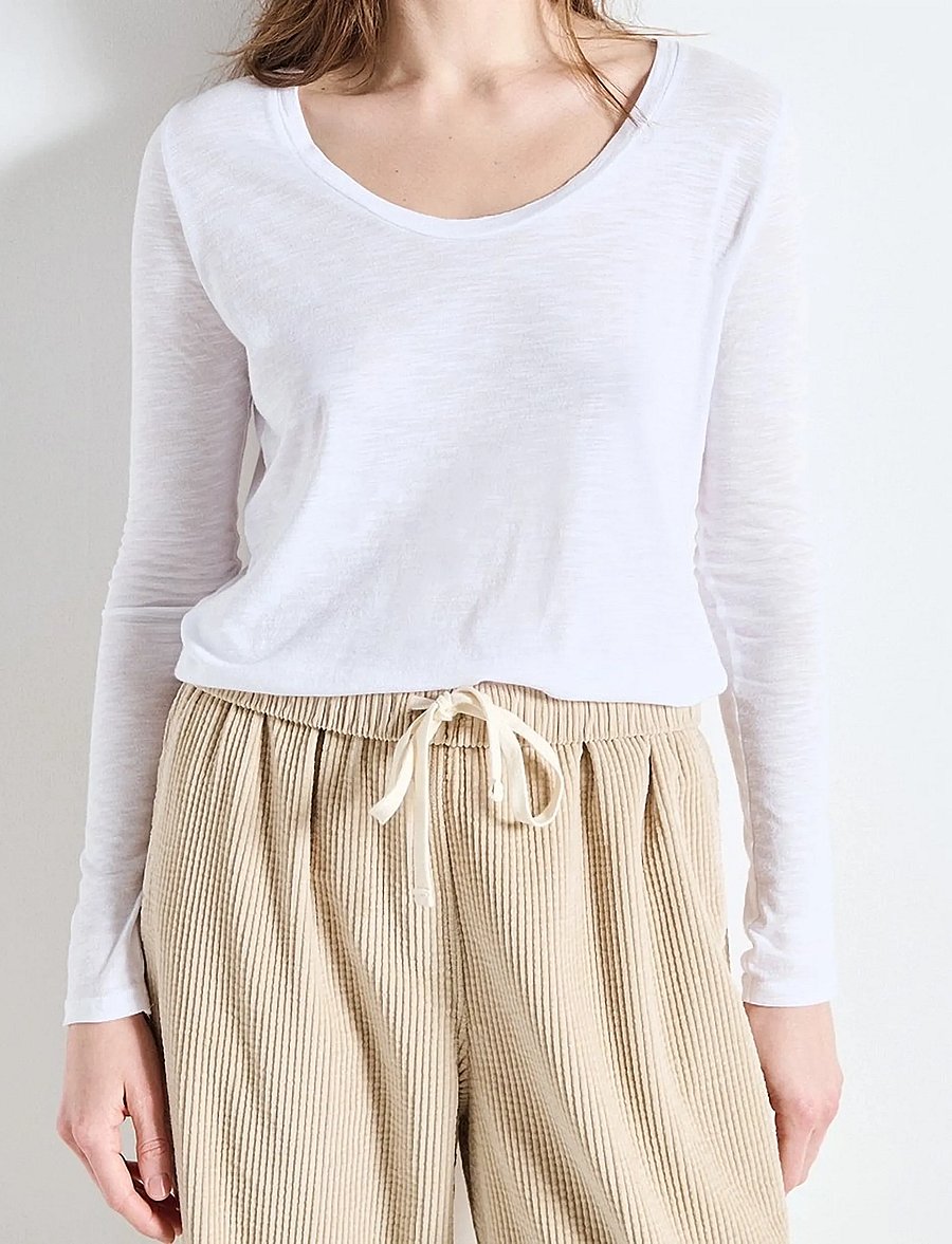 American Vintage - JACKSONVILLE - langärmlige tops - white - 0