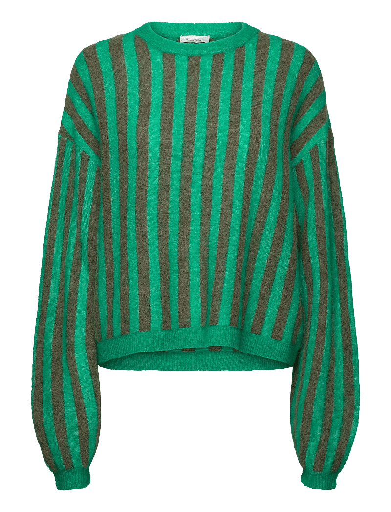 American Vintage - NENYBAY - pullover - khaki striped mint - 0