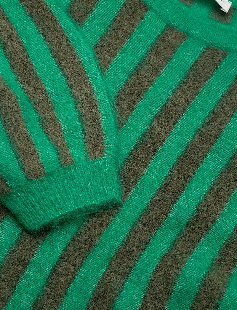 American Vintage - NENYBAY - pullover - khaki striped mint - 2