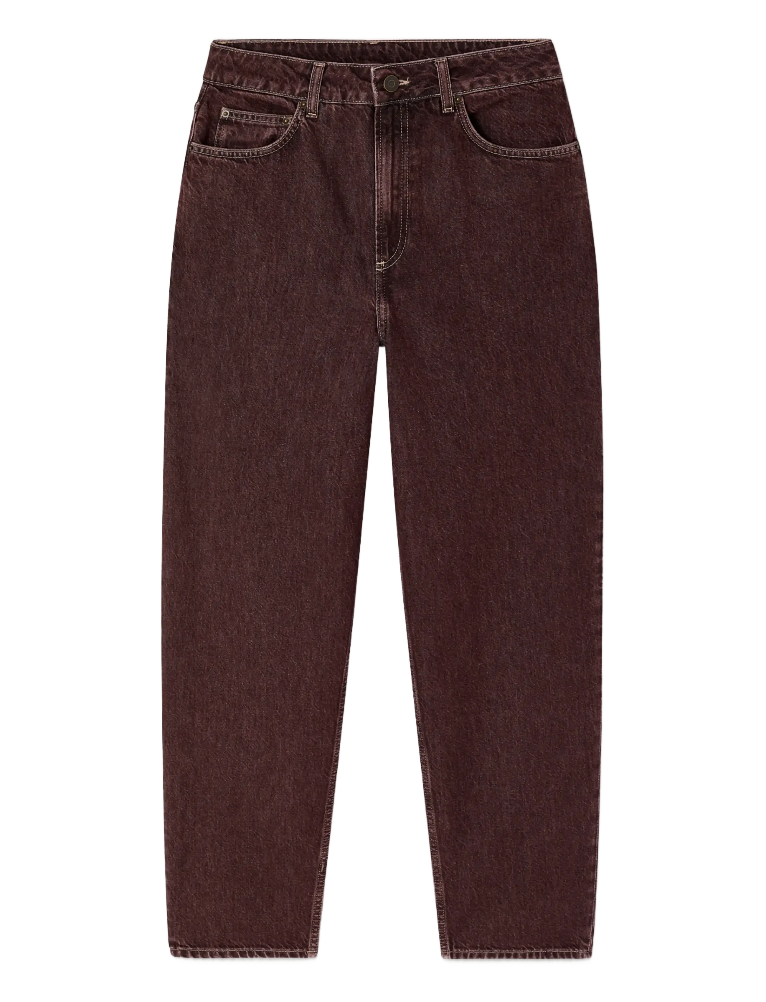 American Vintage OSHOW - Tapered jeans - GRAPE / burgundy