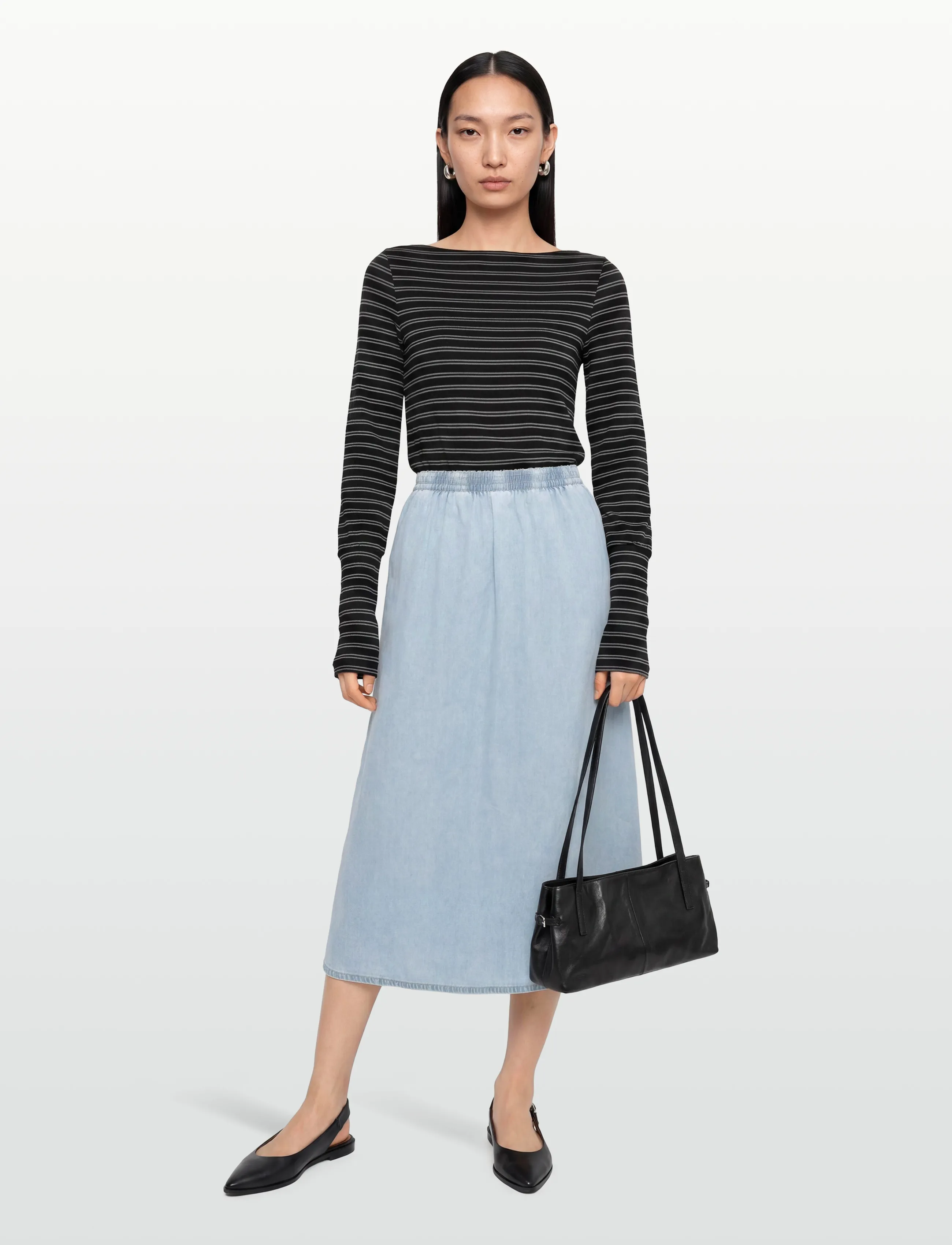 American Vintage PAYBOU - Skirts - BLUE SNOW / blue