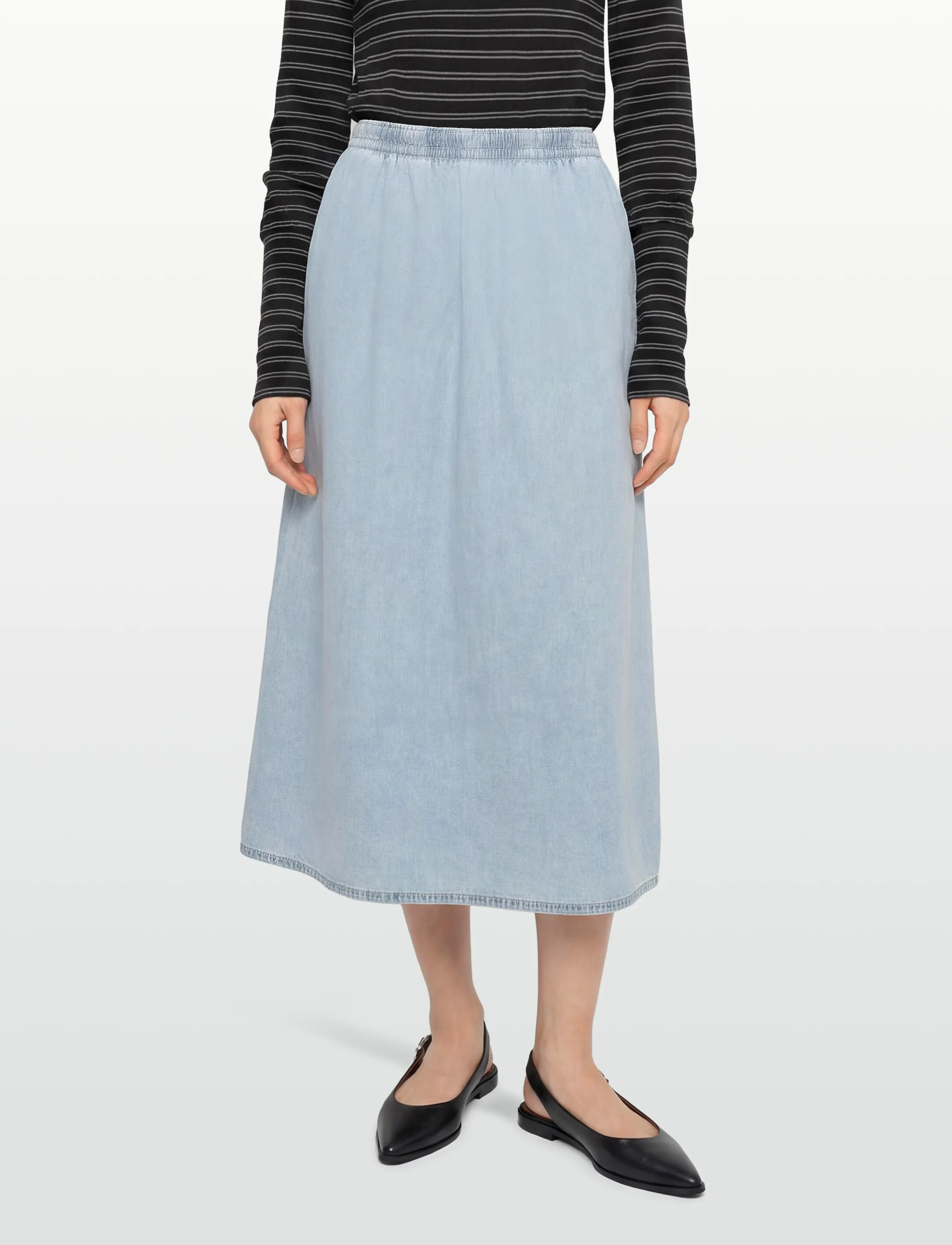 American Vintage - PAYBOU - jeansröcke - blue snow - 3
