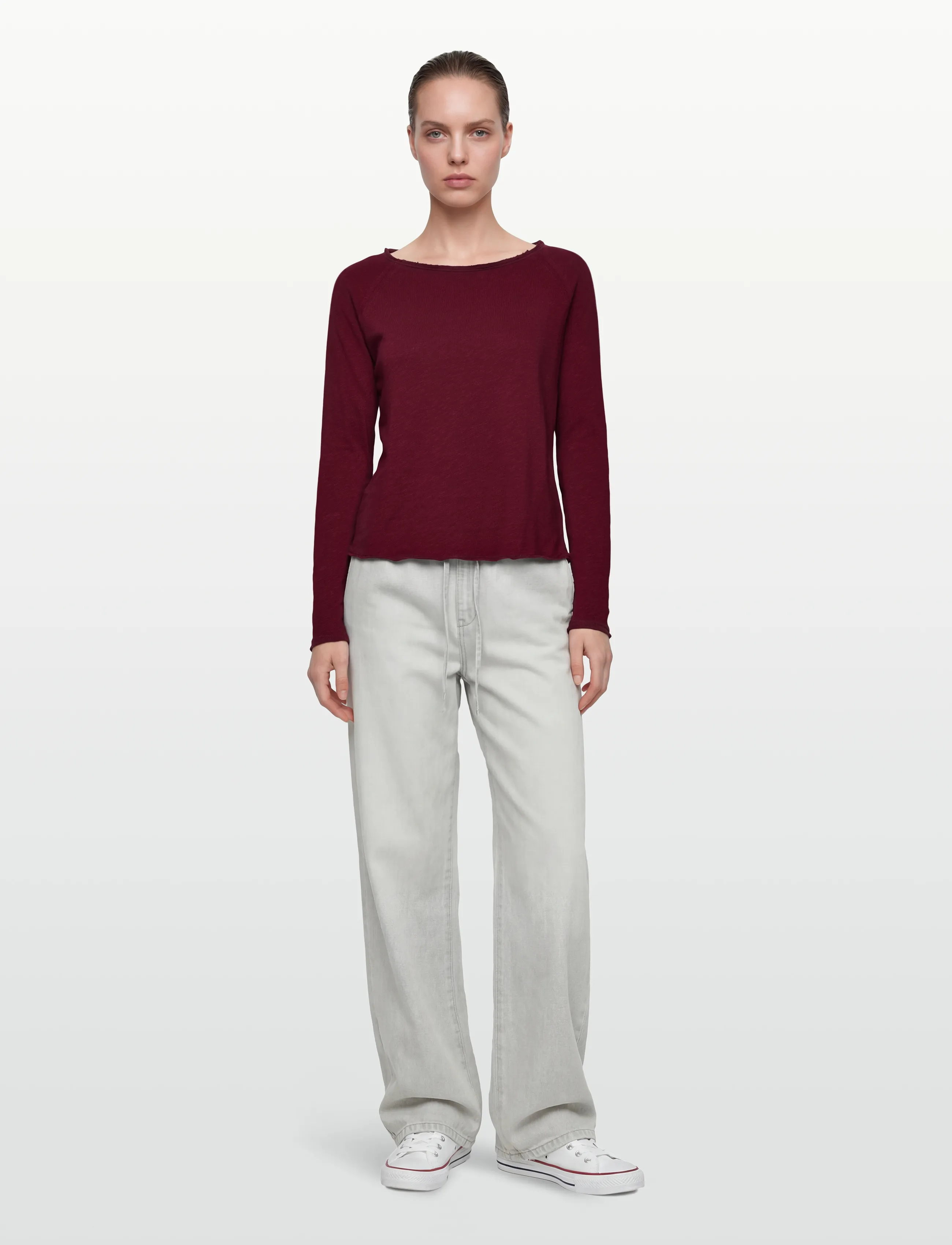 American Vintage SONOMA - Langärmlige Tops - VINTAGE CHERRY TREE / burgundy