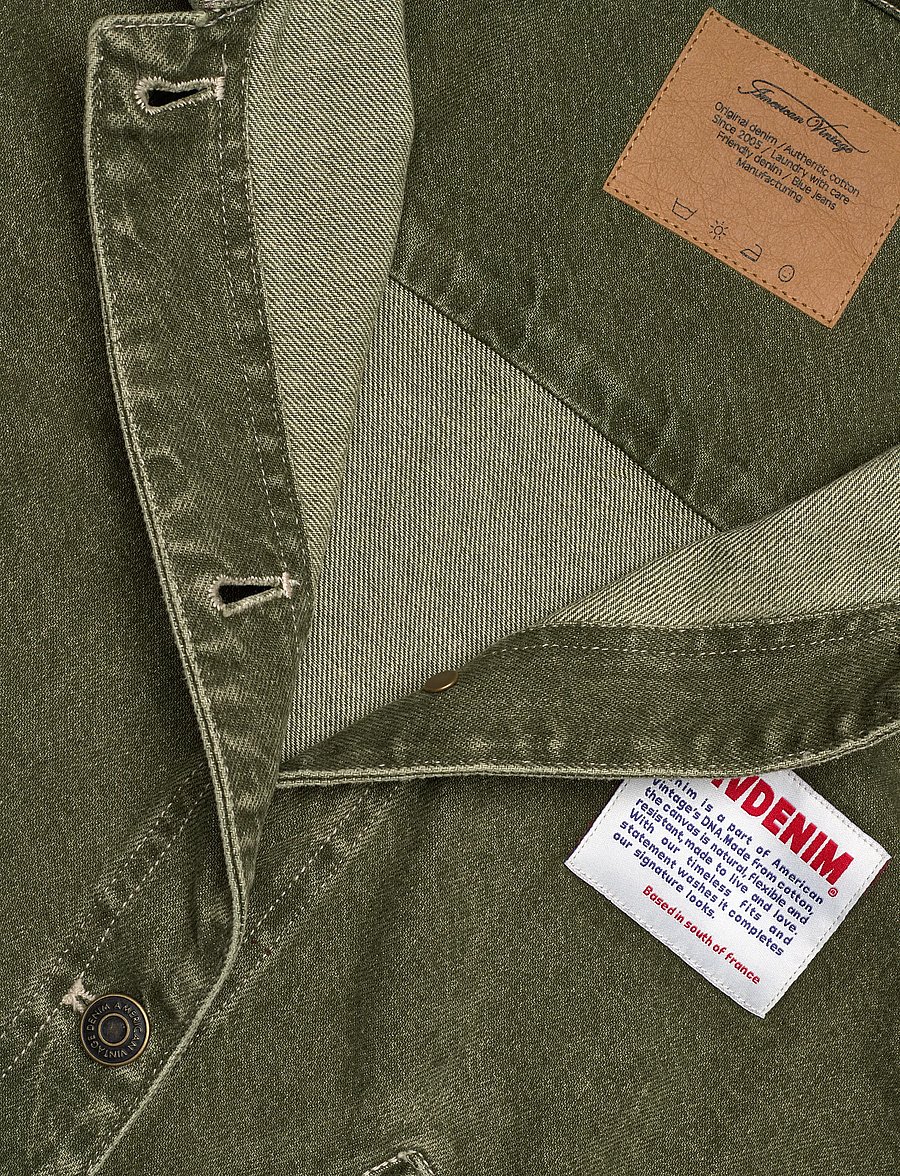 American Vintage - UZATOWN - jeansjackor - olive - 2