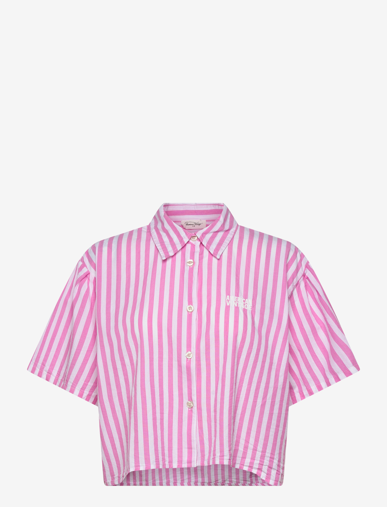 American Vintage - VEXTOWN - kortærmede skjorter - pink stripes - 0