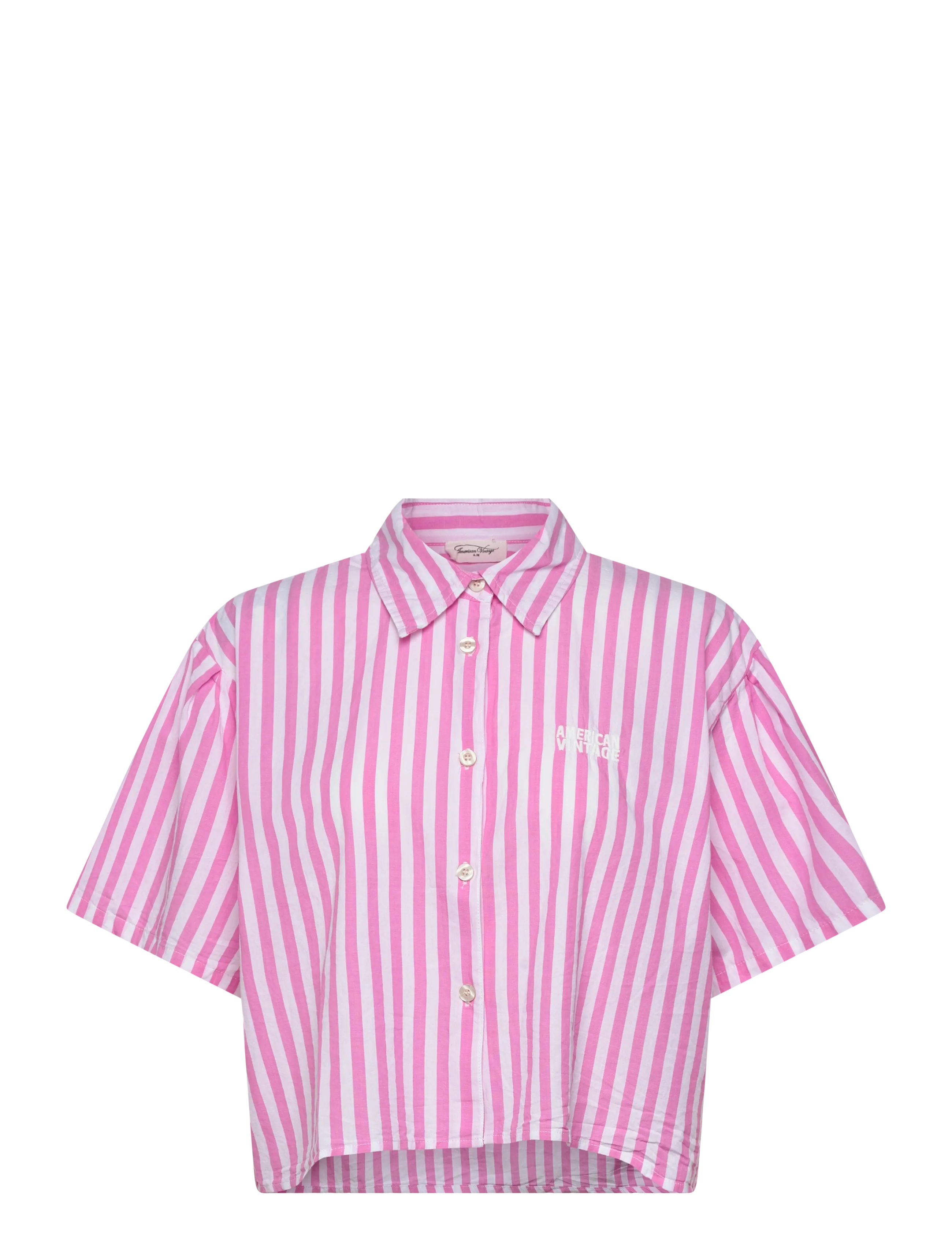 American Vintage VEXTOWN - T-Shirts & Tops - PINK STRIPES / pink/rose