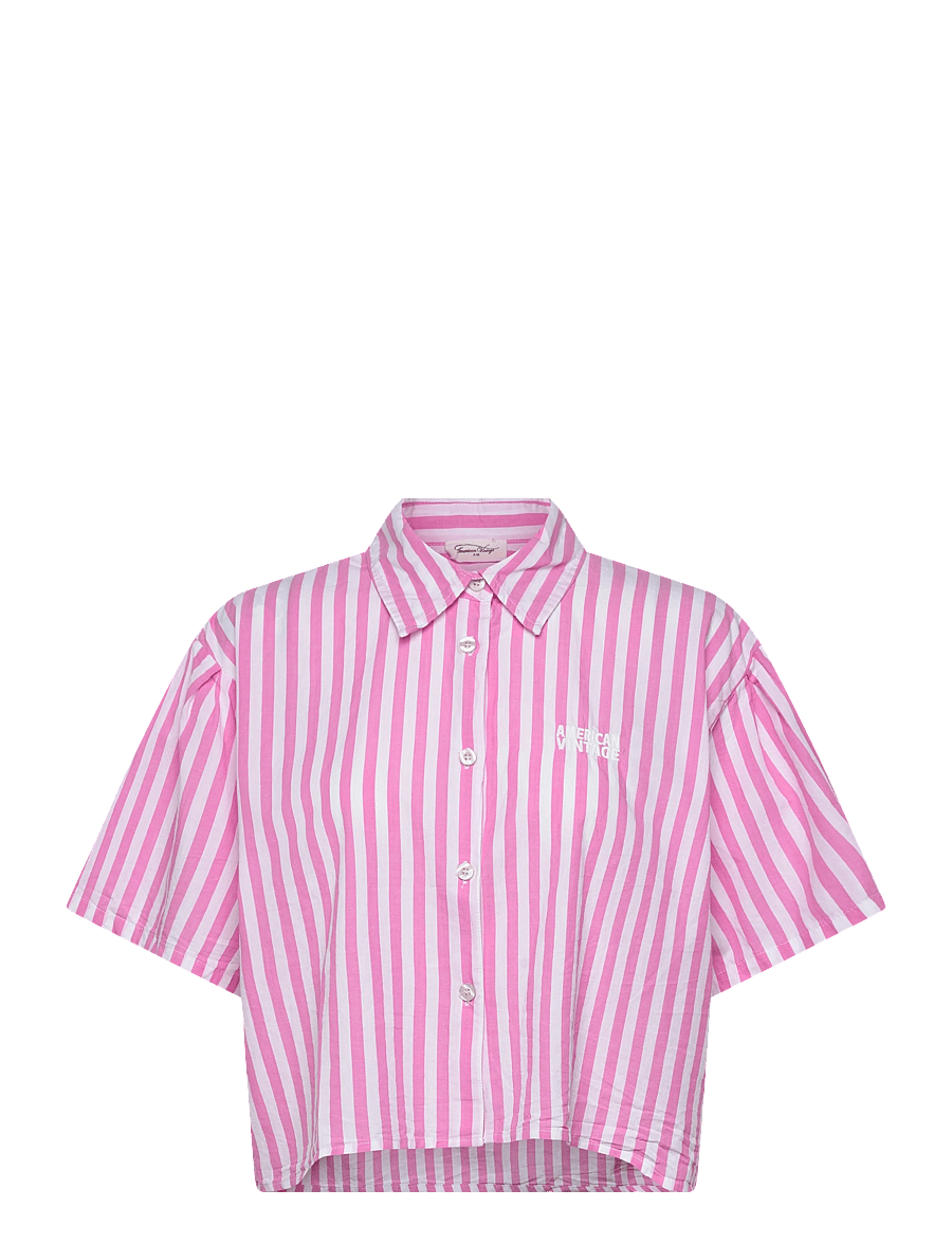 American Vintage - VEXTOWN - kortærmede skjorter - pink stripes - 0