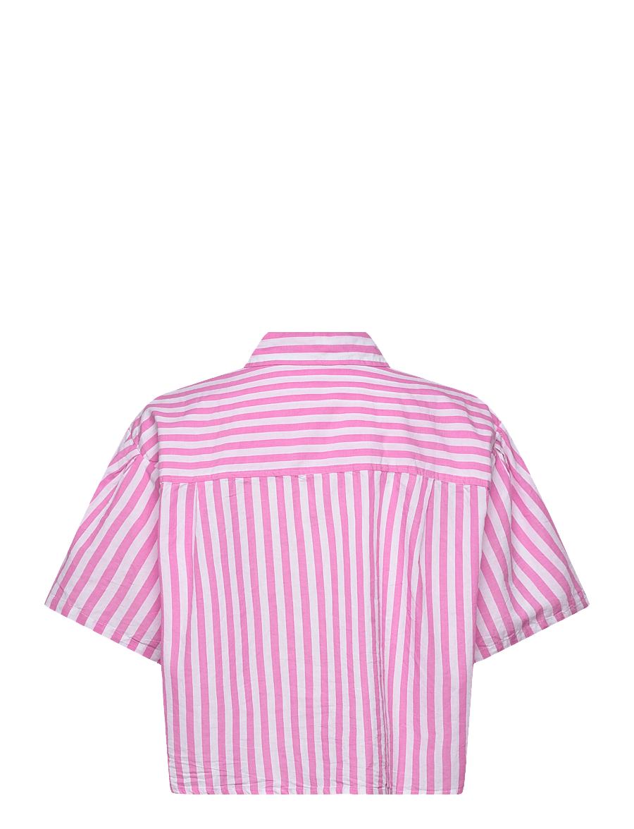 American Vintage - VEXTOWN - kortærmede skjorter - pink stripes - 1