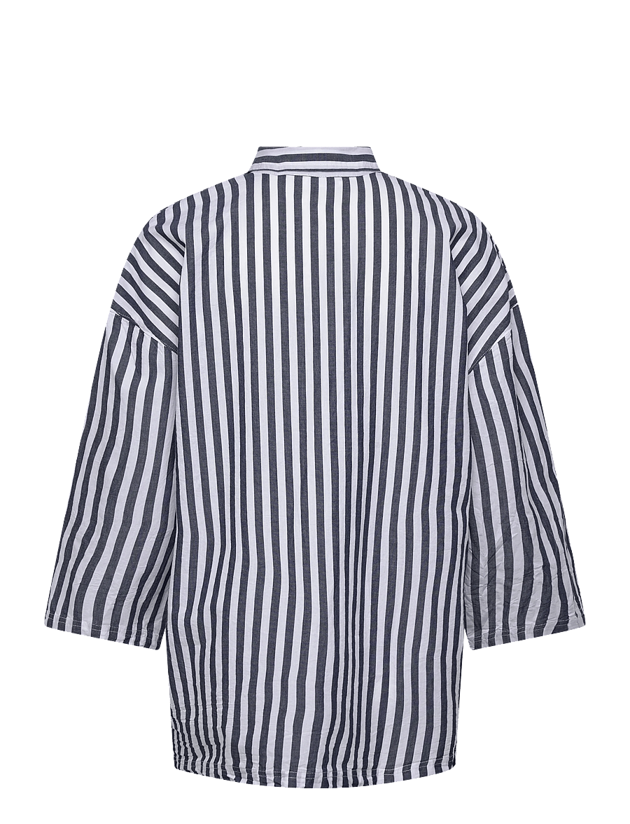 American Vintage - VEXTOWN - pikkade varrukatega särgid - ink stripes - 1