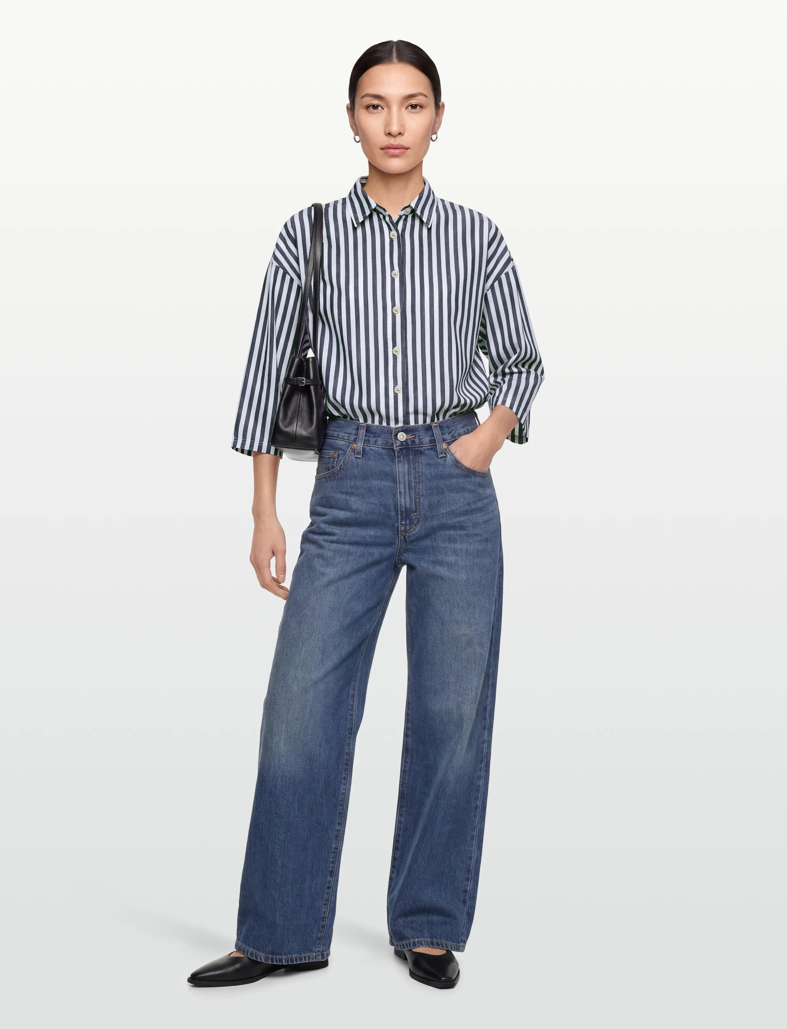 American Vintage Vextown, S, Navy, Skjorter > Langærmede, Dame