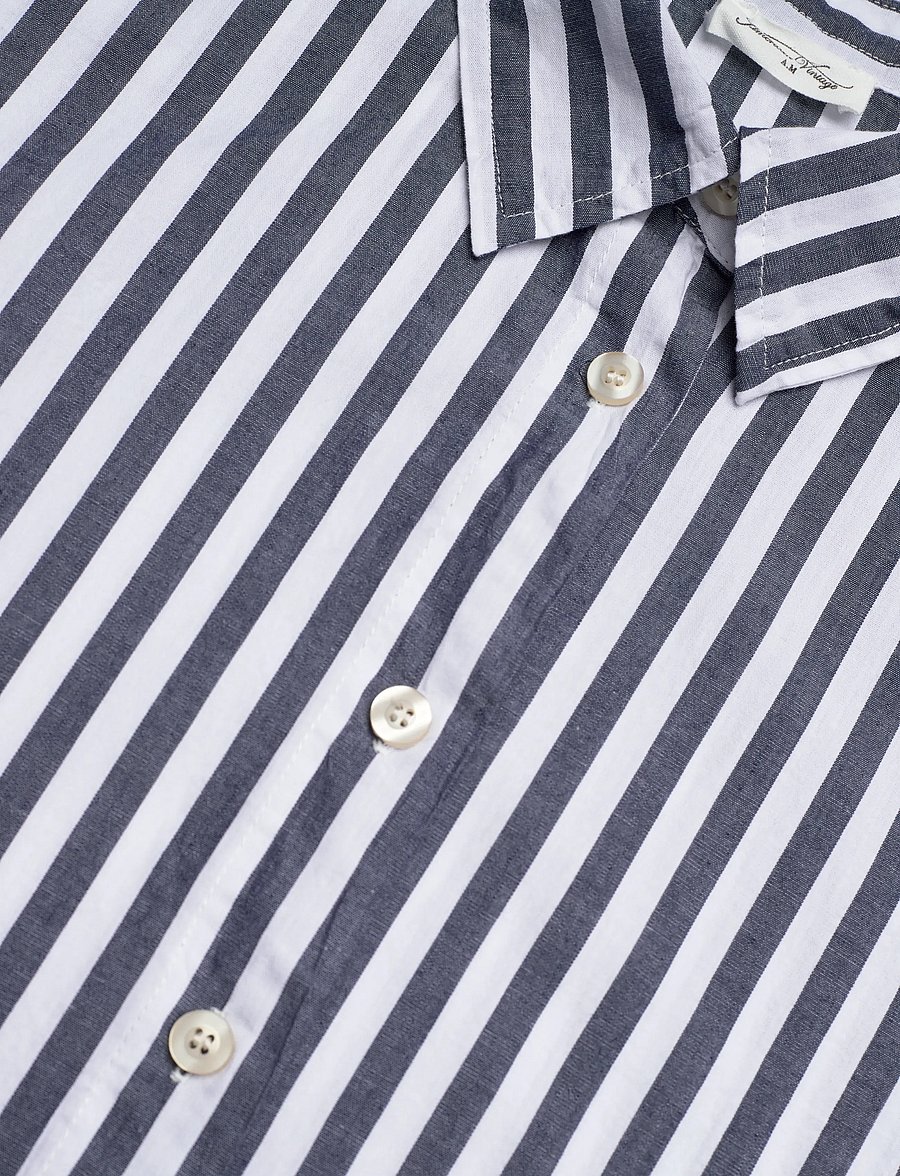 American Vintage - VEXTOWN - pikkade varrukatega särgid - ink stripes - 2
